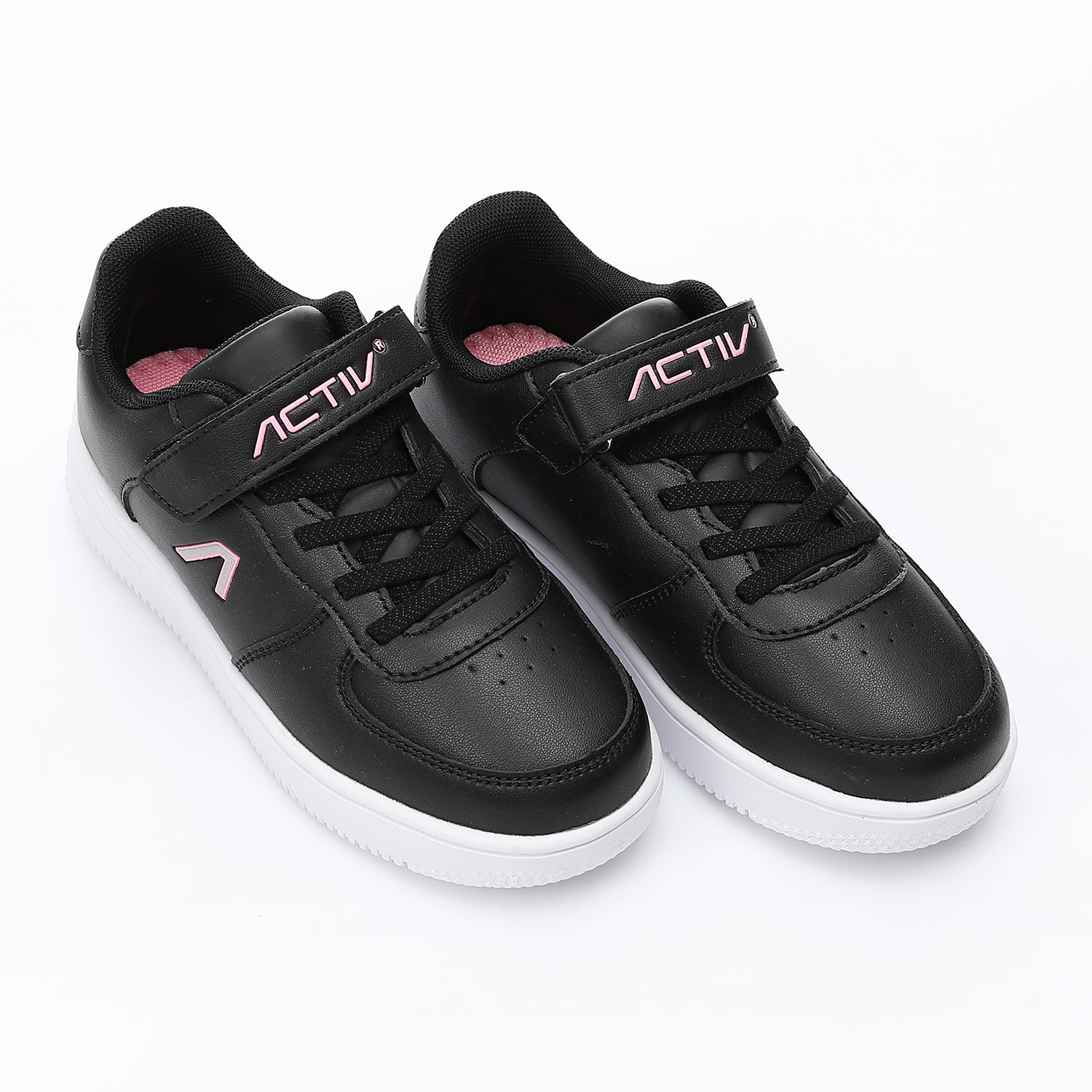 ACTIV KIDS VELCRO SHOES - BLK*PINK