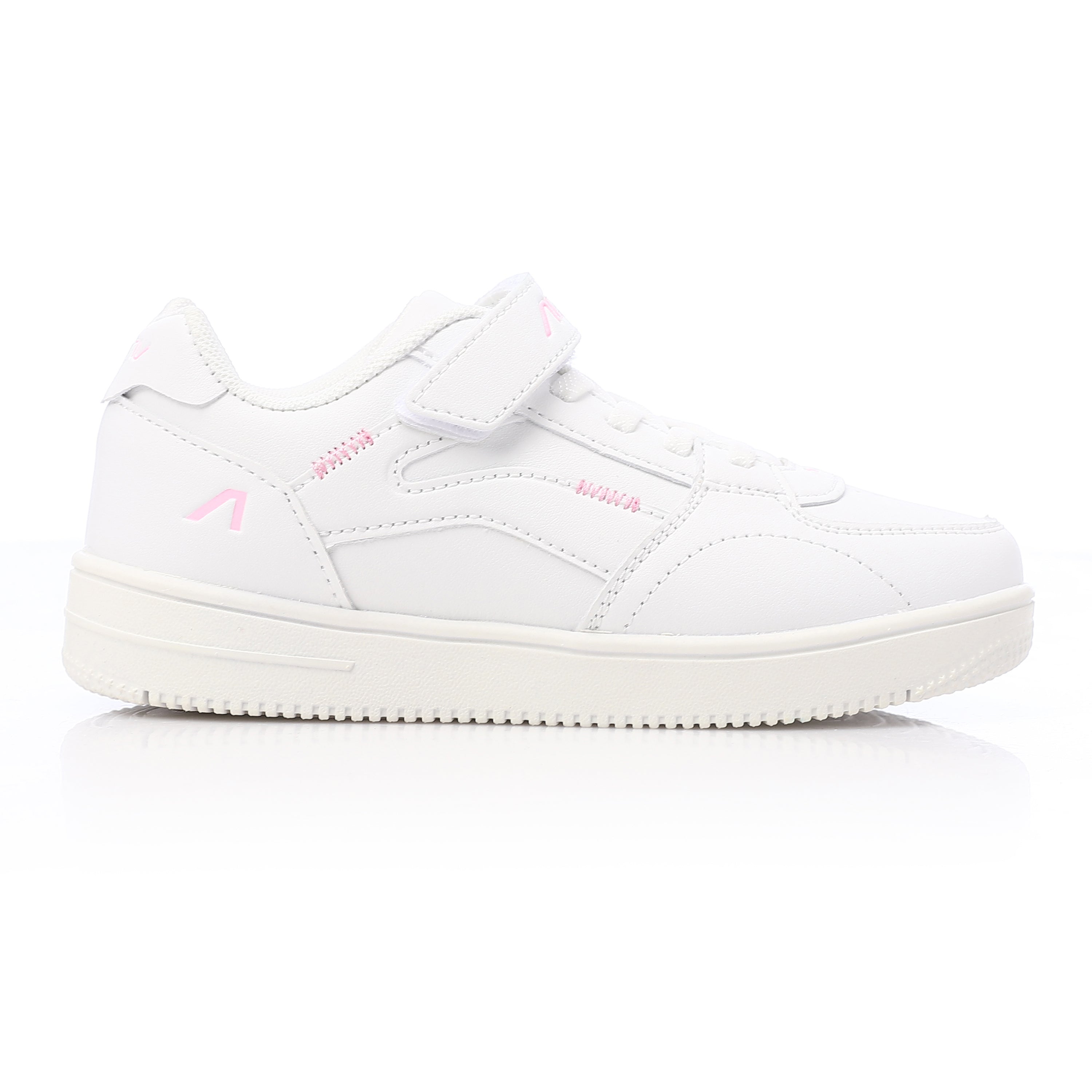 ACTIV KIDS VELCRO SHOES - WHT & PINK