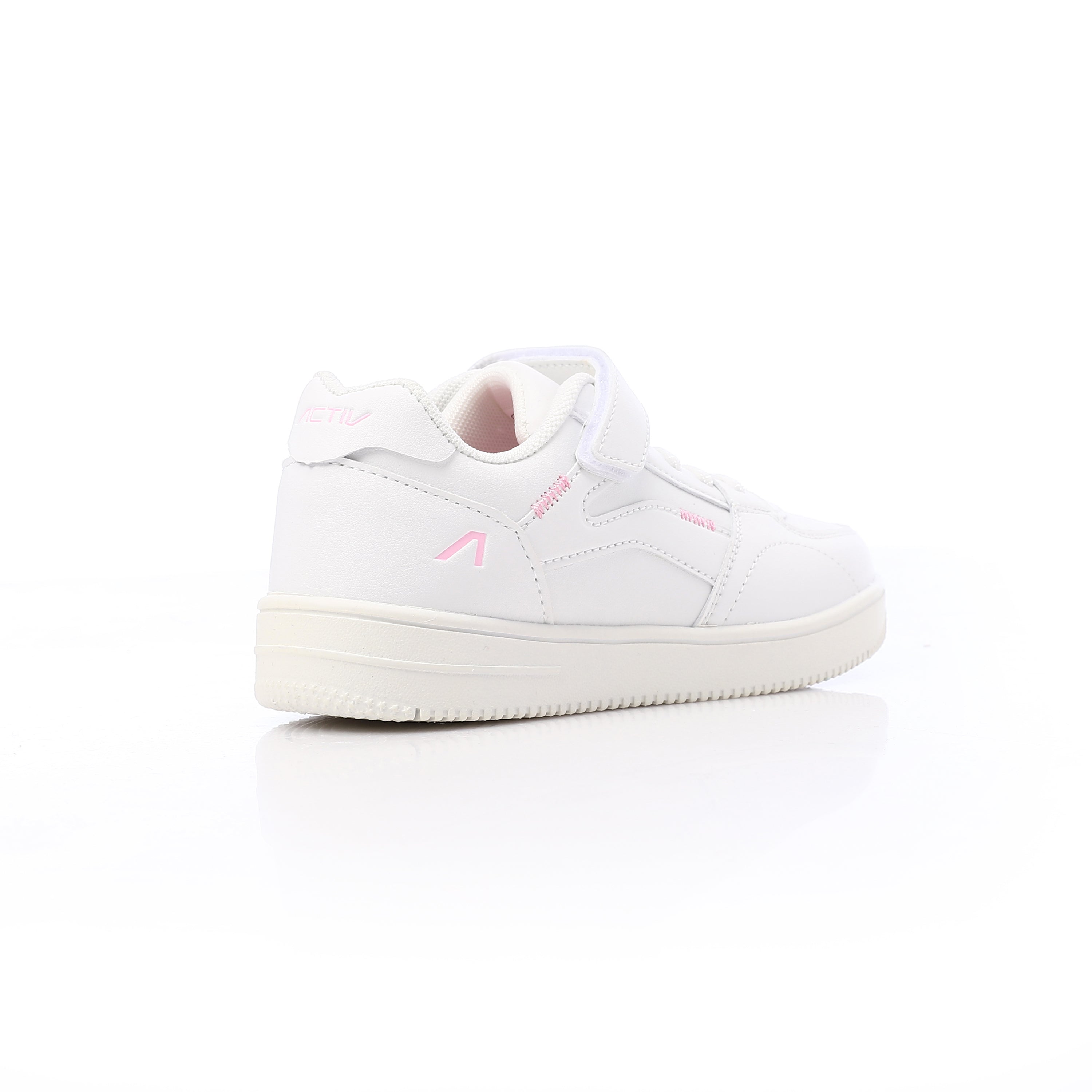 ACTIV KIDS VELCRO SHOES - WHT & PINK
