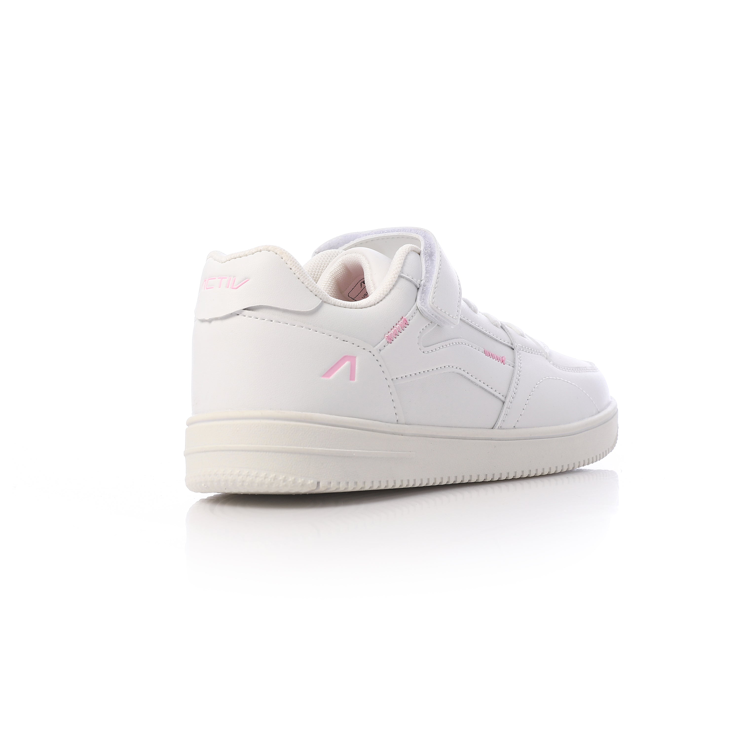 ACTIV BOY'S VELCRO SHOES - ابيض*بينك