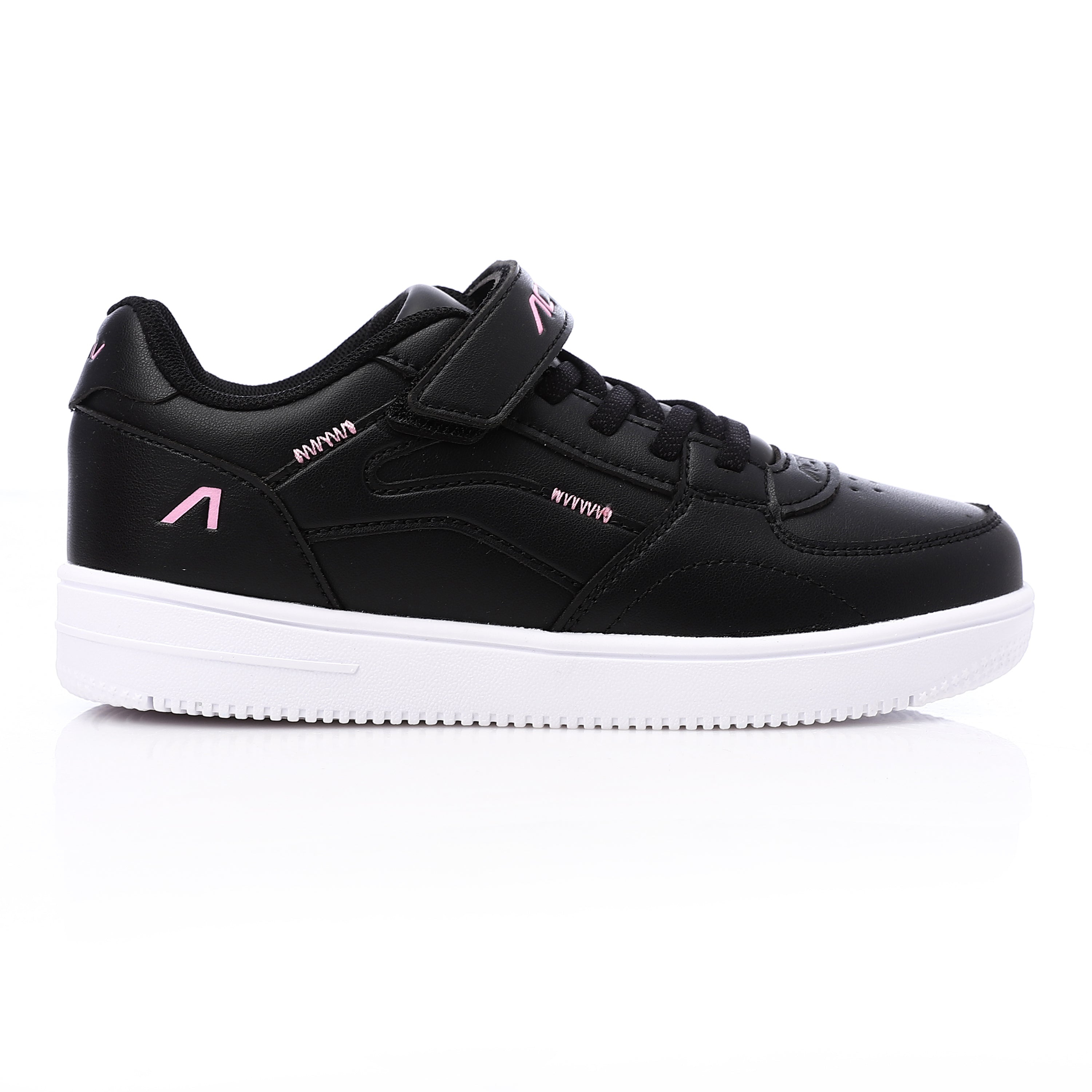 ACTIV KIDS VELCRO SHOES - BLK & PINK