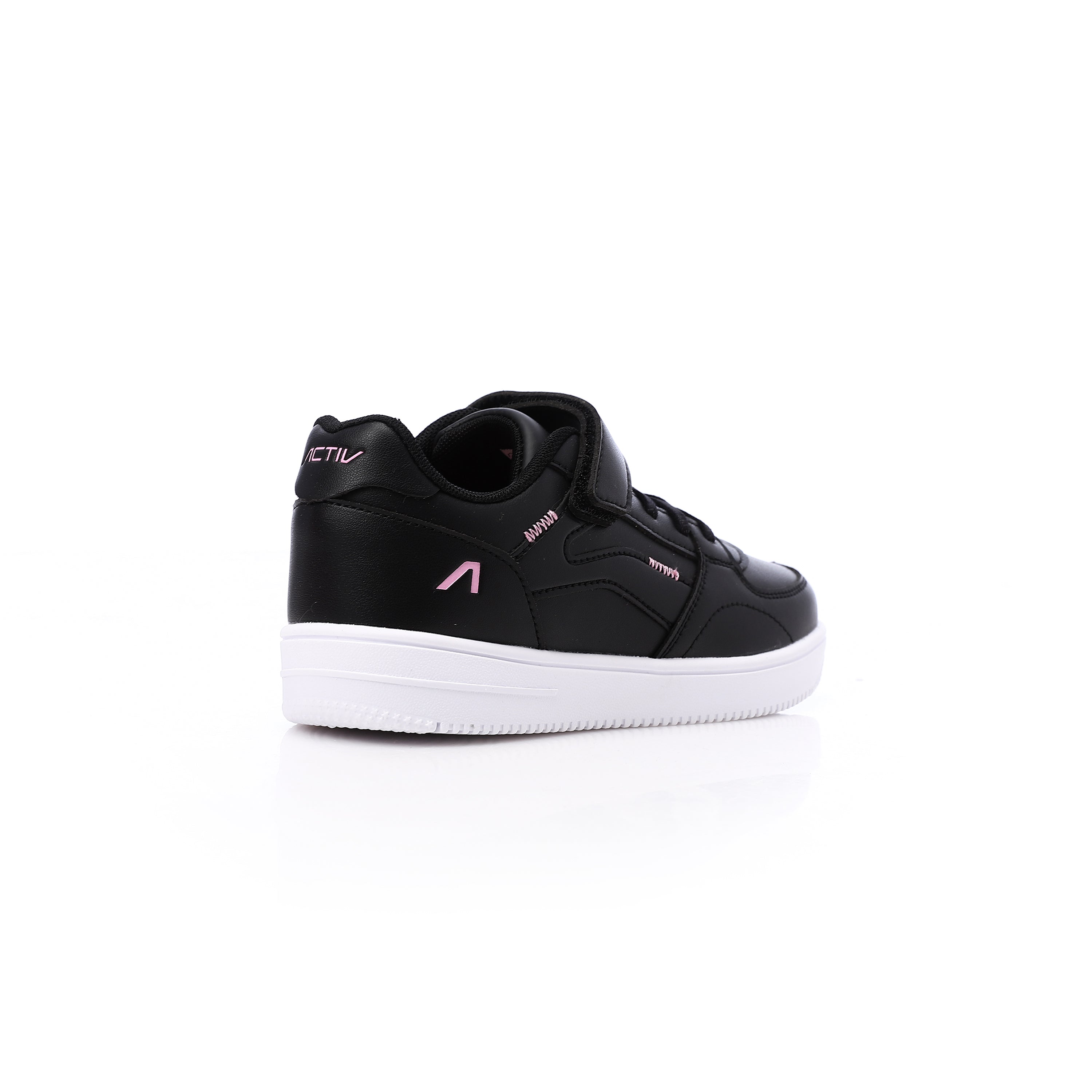 ACTIV KIDS VELCRO SHOES - BLK & PINK