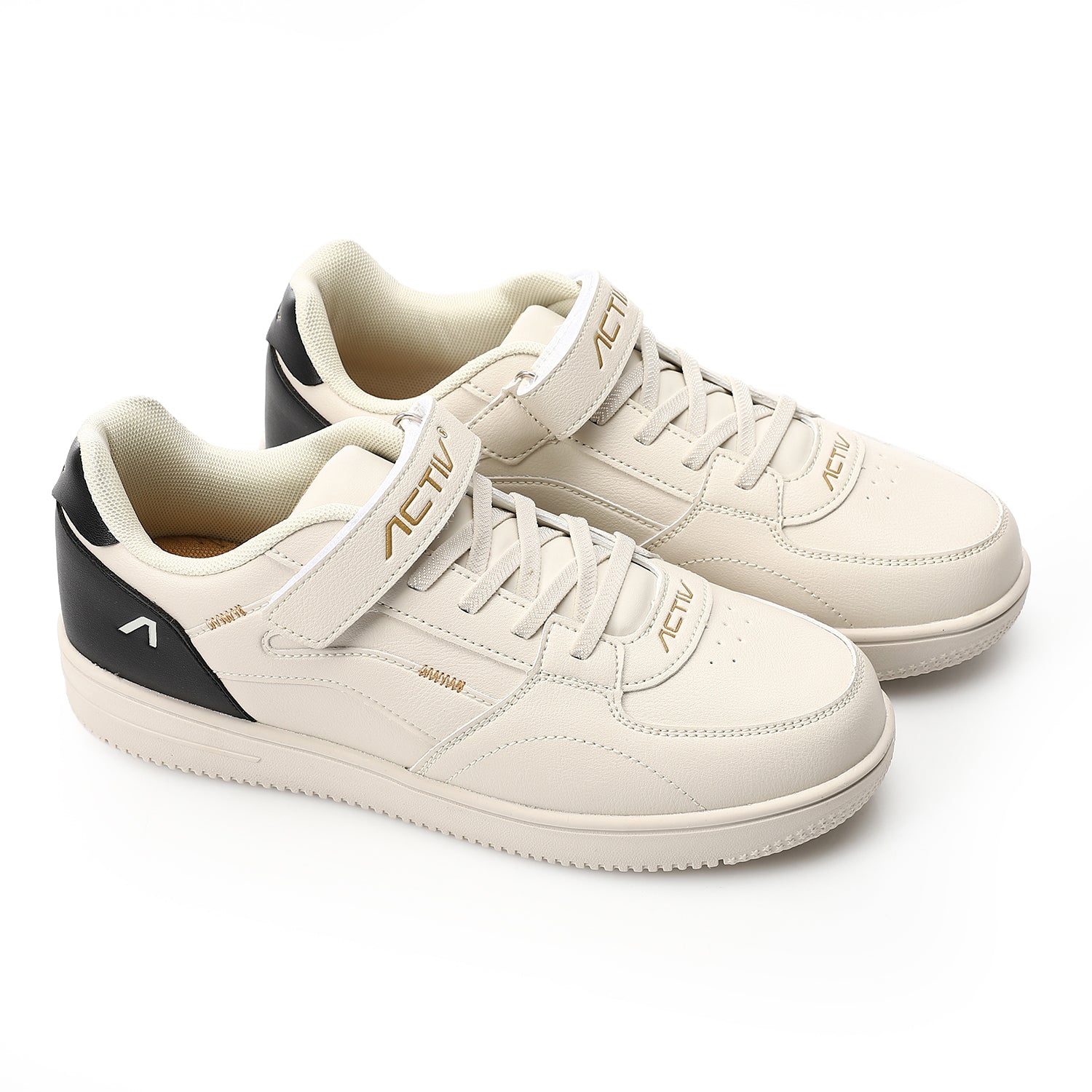 ACTIV BOY'S VELCRO SHOES - BEIG*YEL