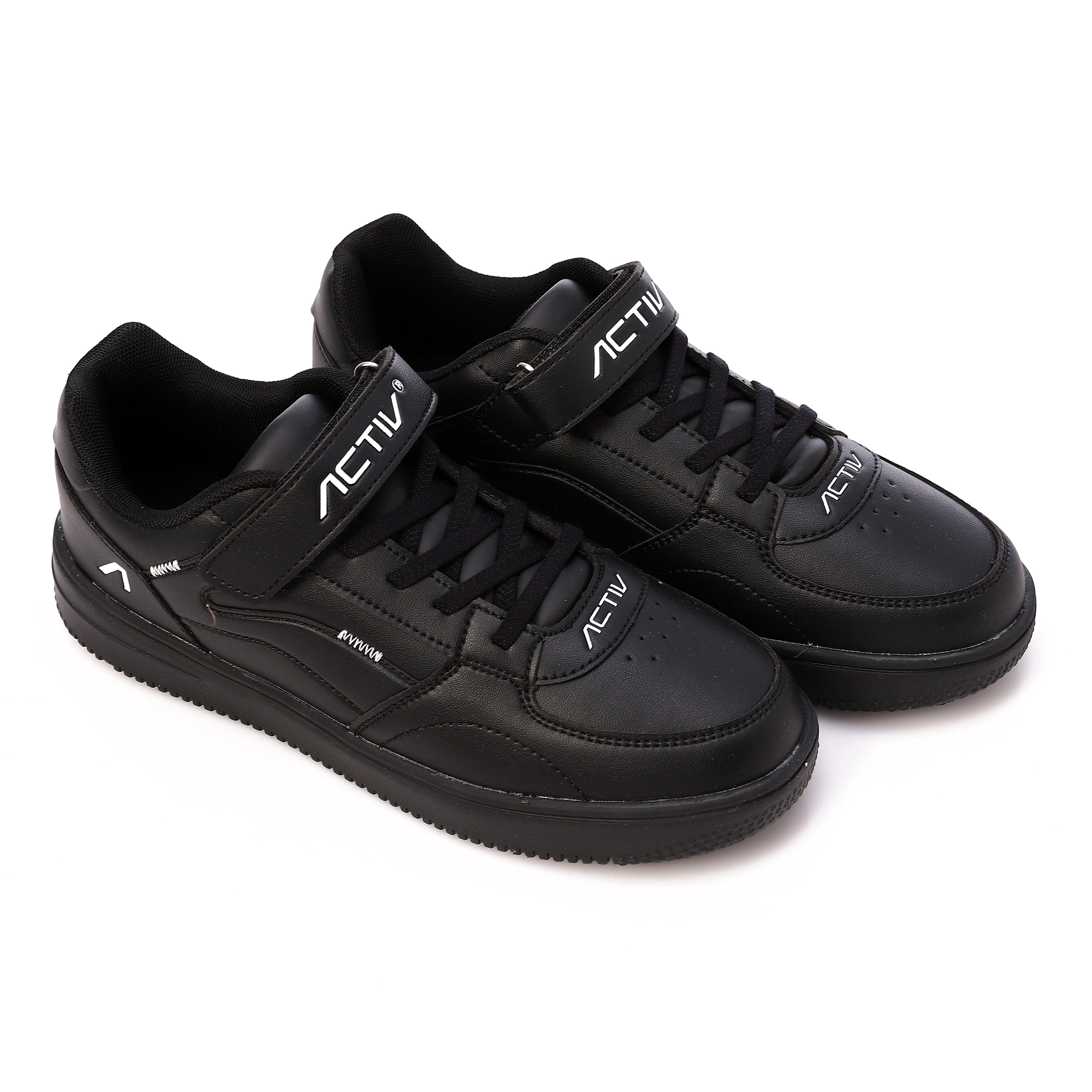 ACTIV BOY'S VELCRO SHOES - اسود