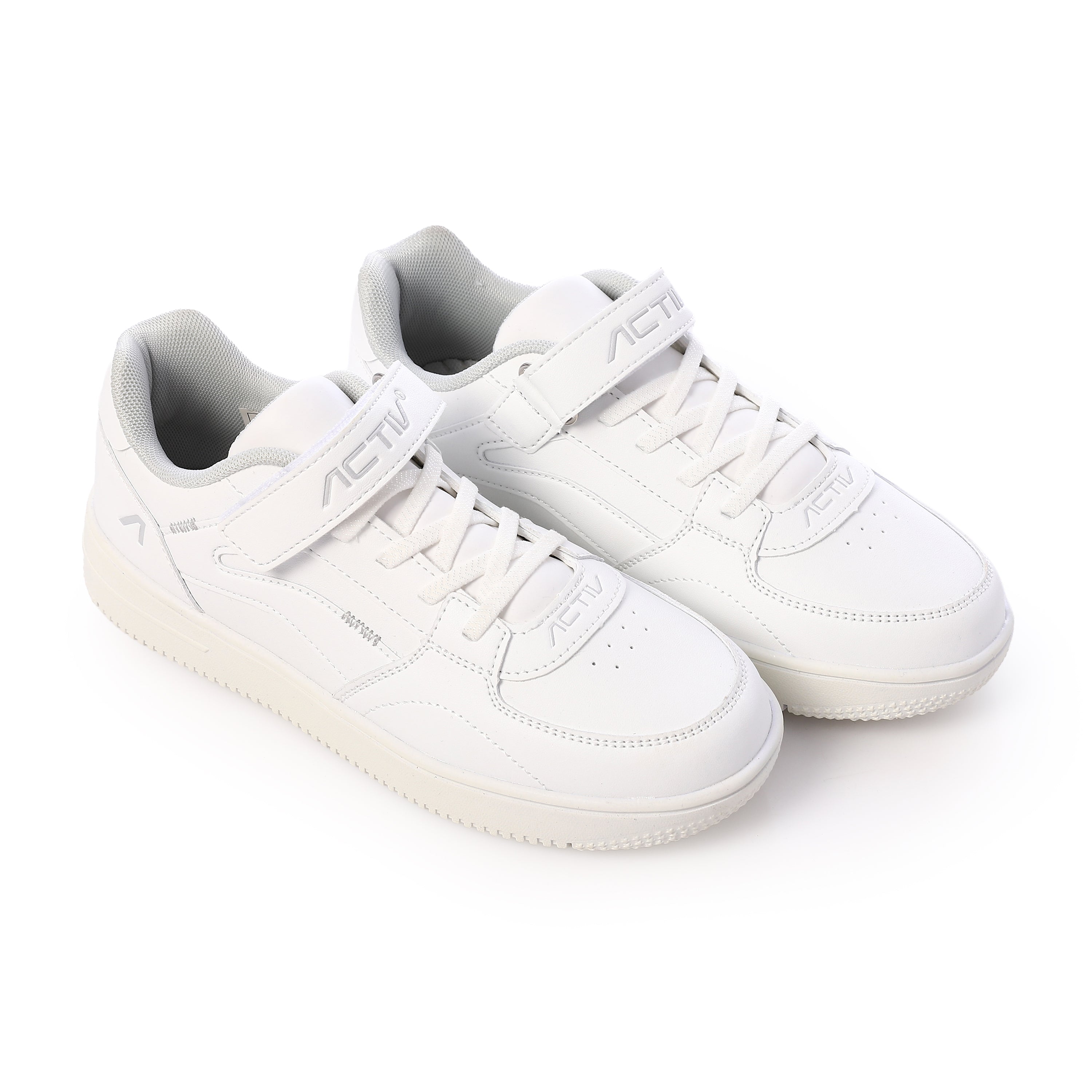 ACTIV BOY'S VELCRO SHOES - ابيض
