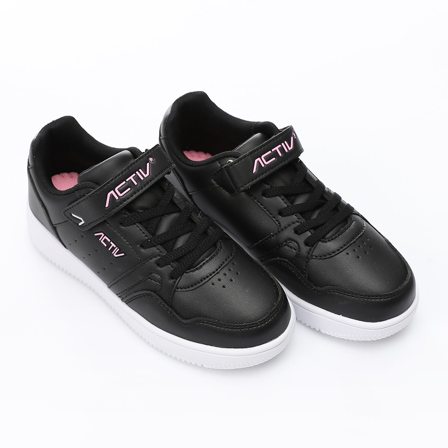 ACTIV KIDS VELCRO SHOES - BLK*PINK