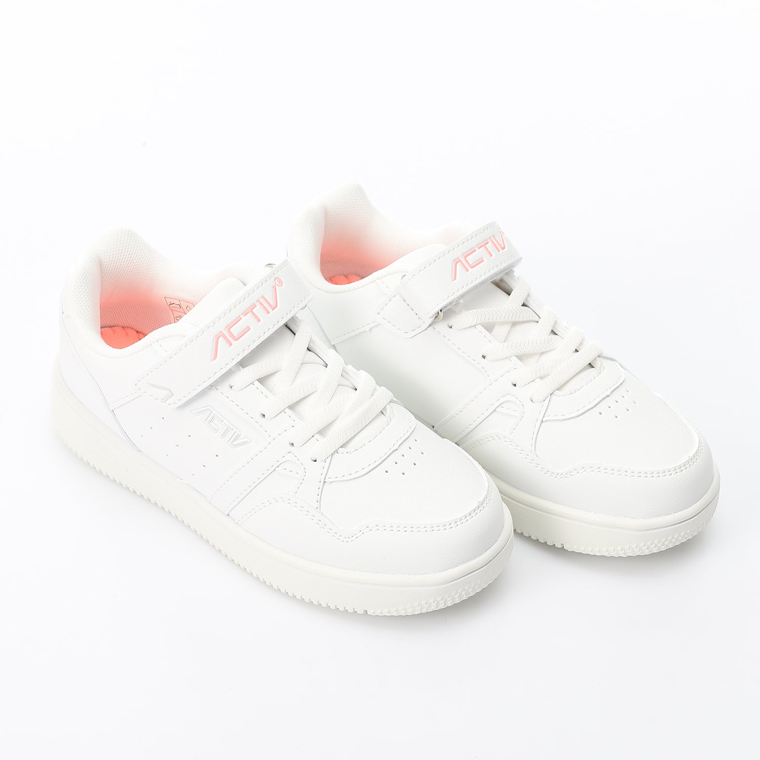 ACTIV KIDS VELCRO SHOES - WHT*MELO