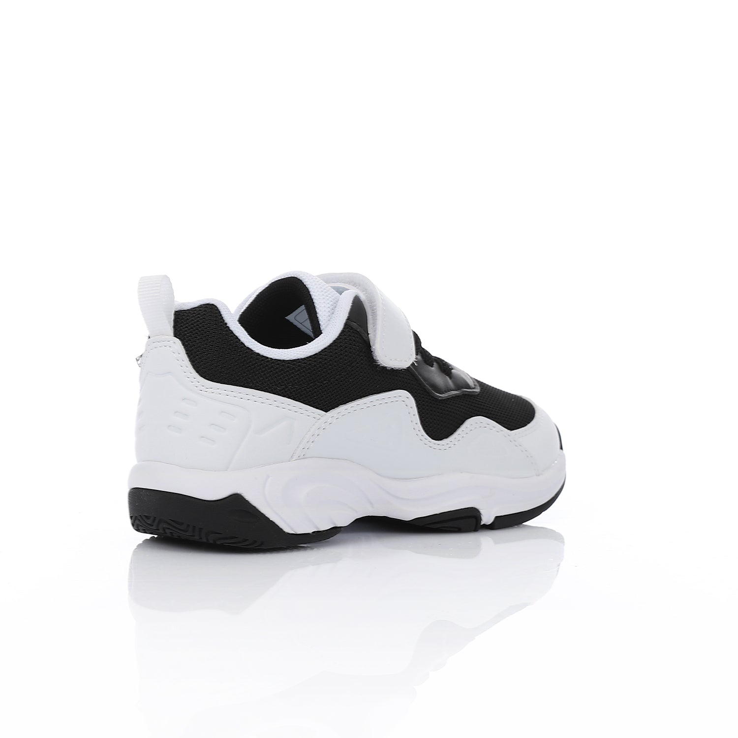ACTIV KIDS VELCRO SHOES - WHT & BLK