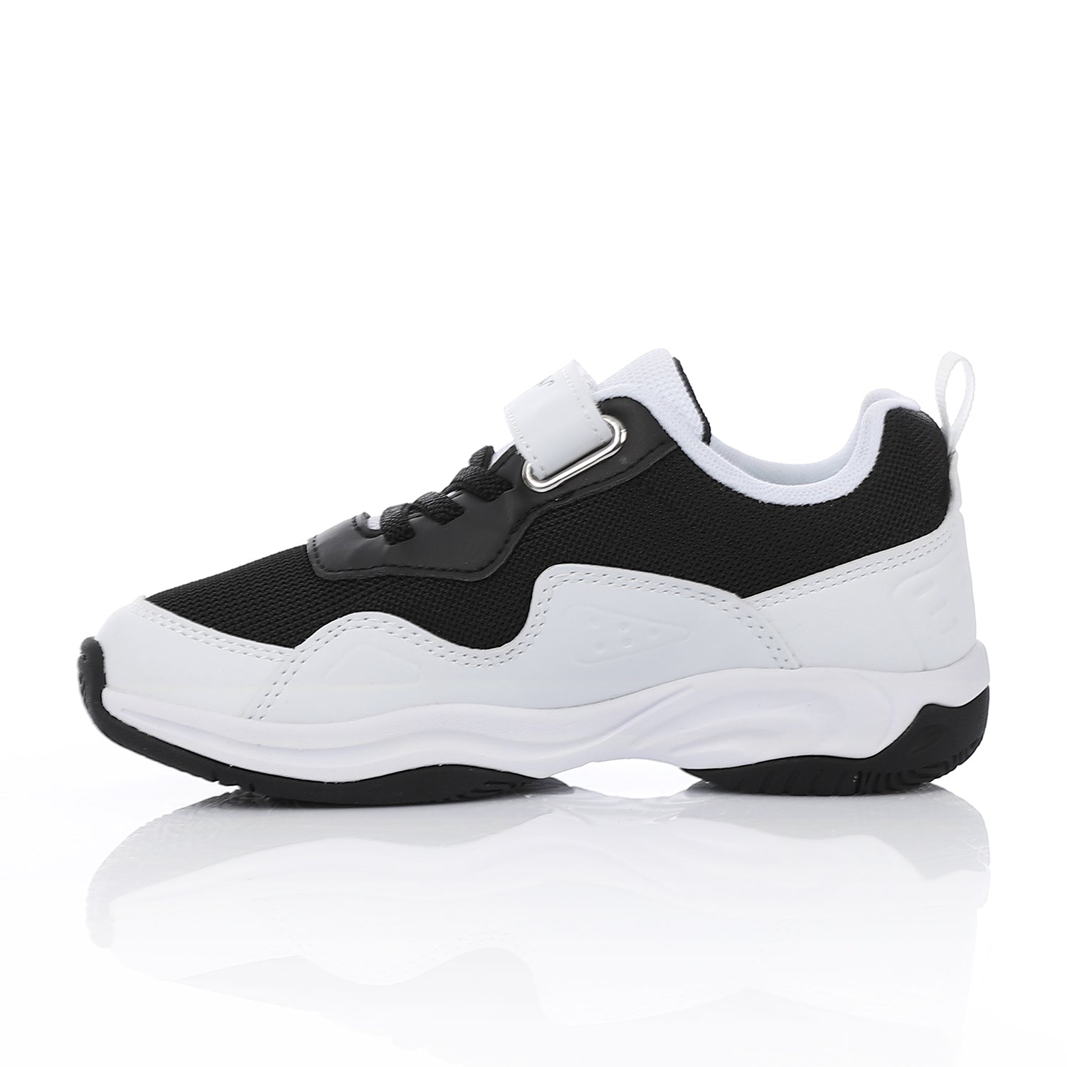 ACTIV KIDS VELCRO SHOES - WHT & BLK