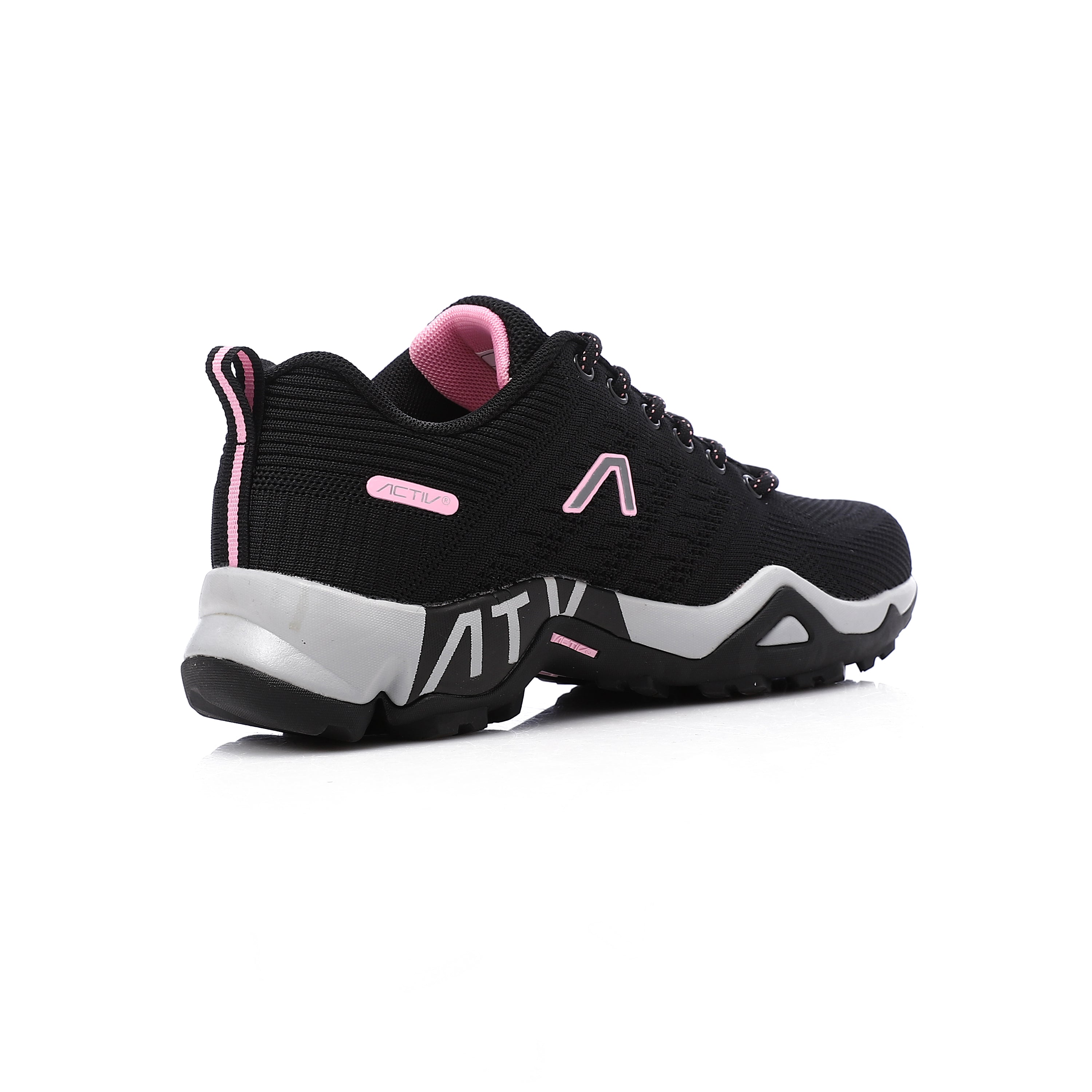 ACTIV WOMEN'S TREKKING SHOES - BLK & PINK