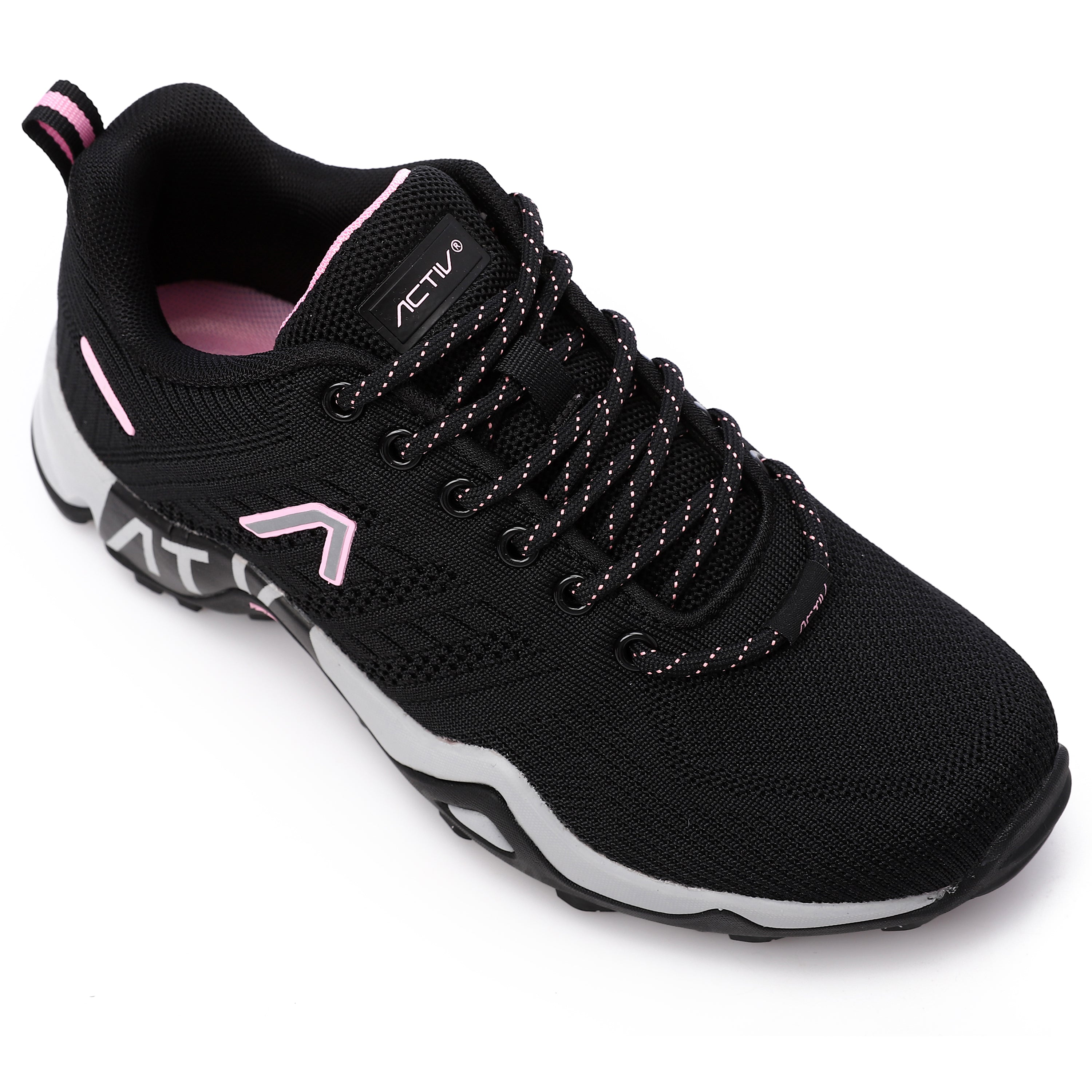 ACTIV WOMEN'S TREKKING SHOES - BLK & PINK