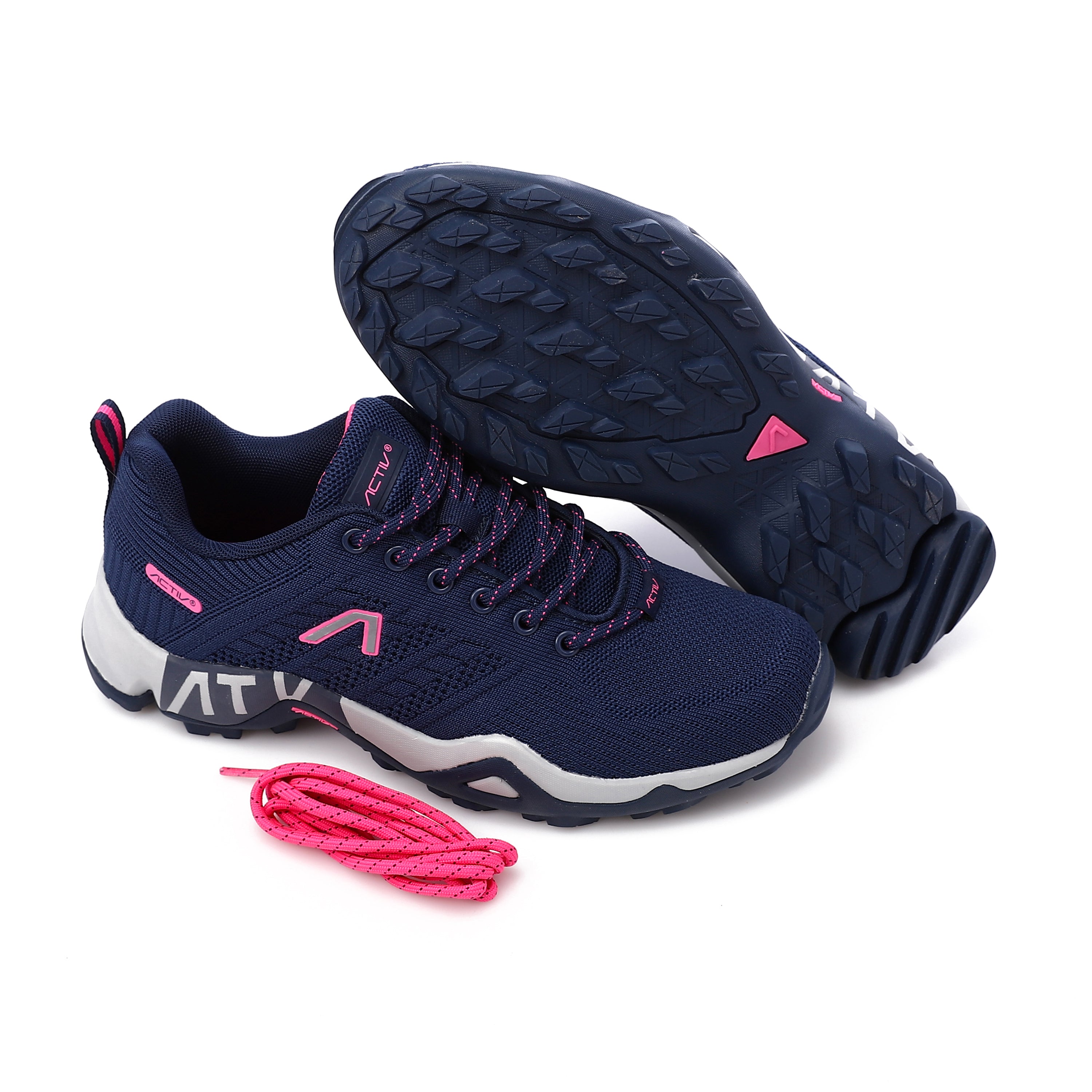 ACTIV WOMEN'S TREKKING SHOES - NVY & FUCH