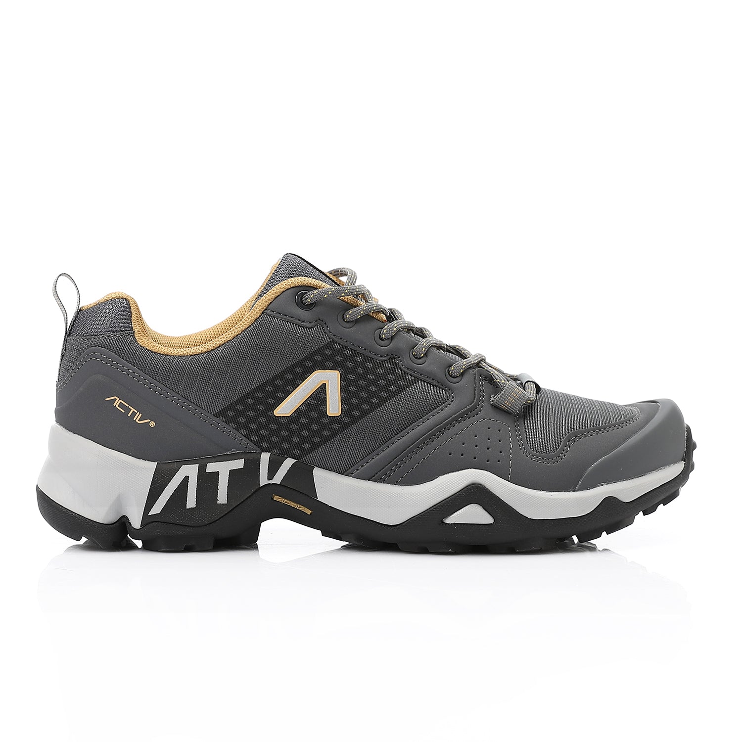 ACTIV MEN'S TREKKING SHOES - رمادى*اصفر