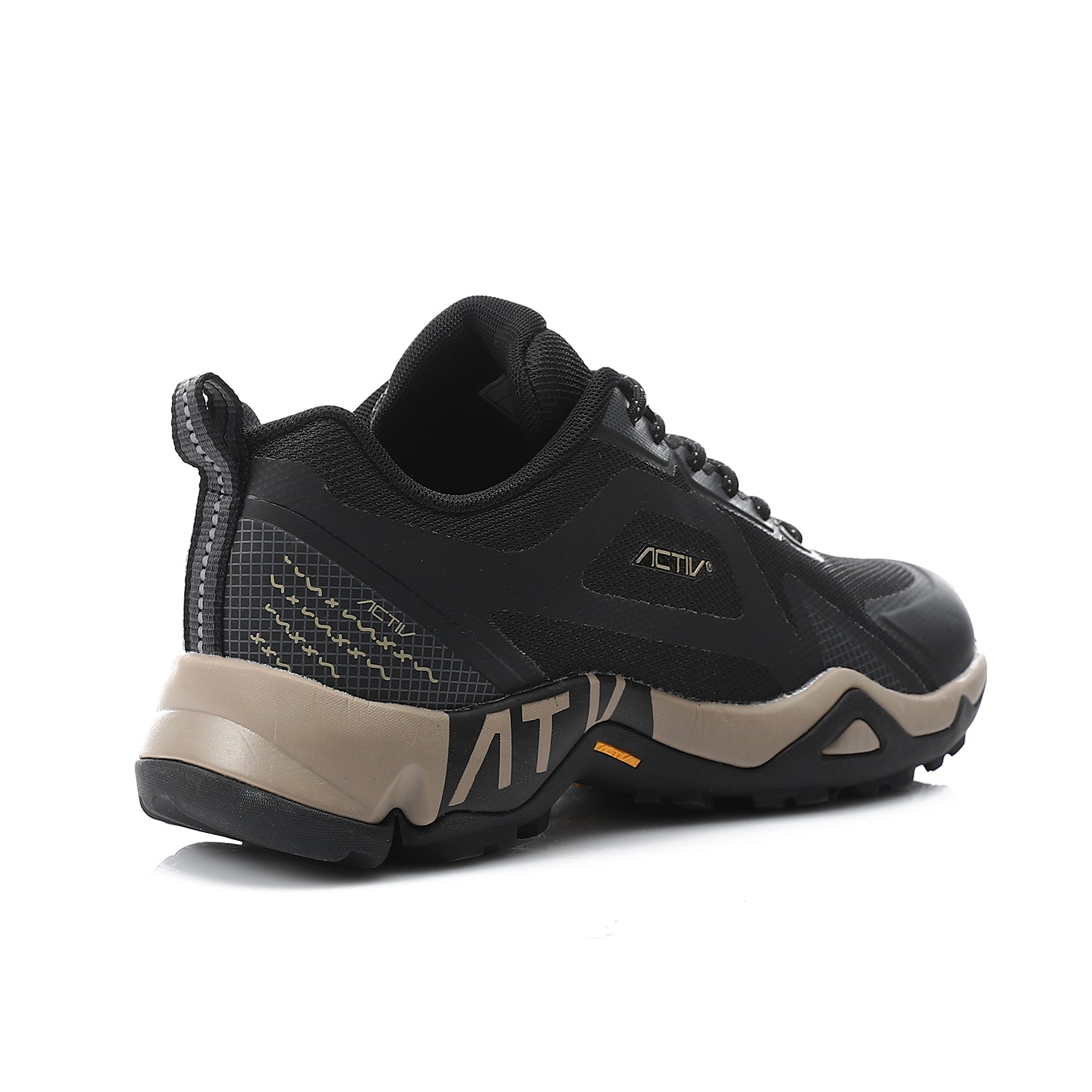 ACTIV MEN'S TREKKING SHOES - BLACK