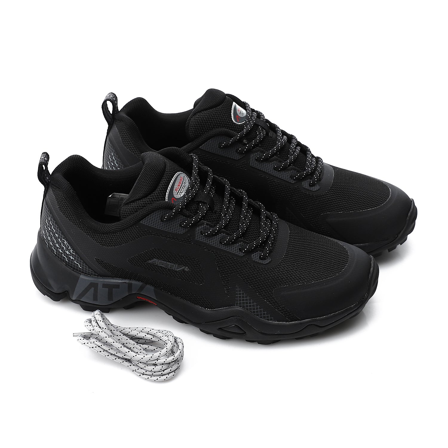 ACTIV MEN'S TREKKING SHOES - BLACK