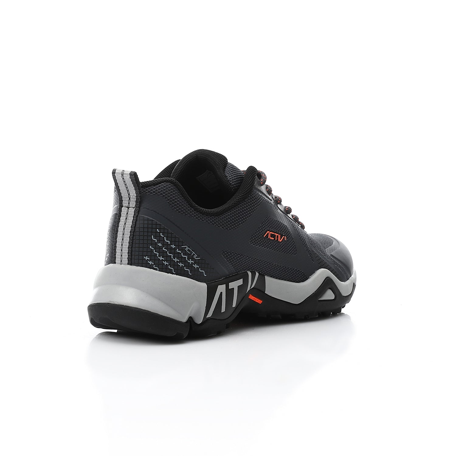 ACTIV MEN'S TREKKING SHOES - GRY*ORNG
