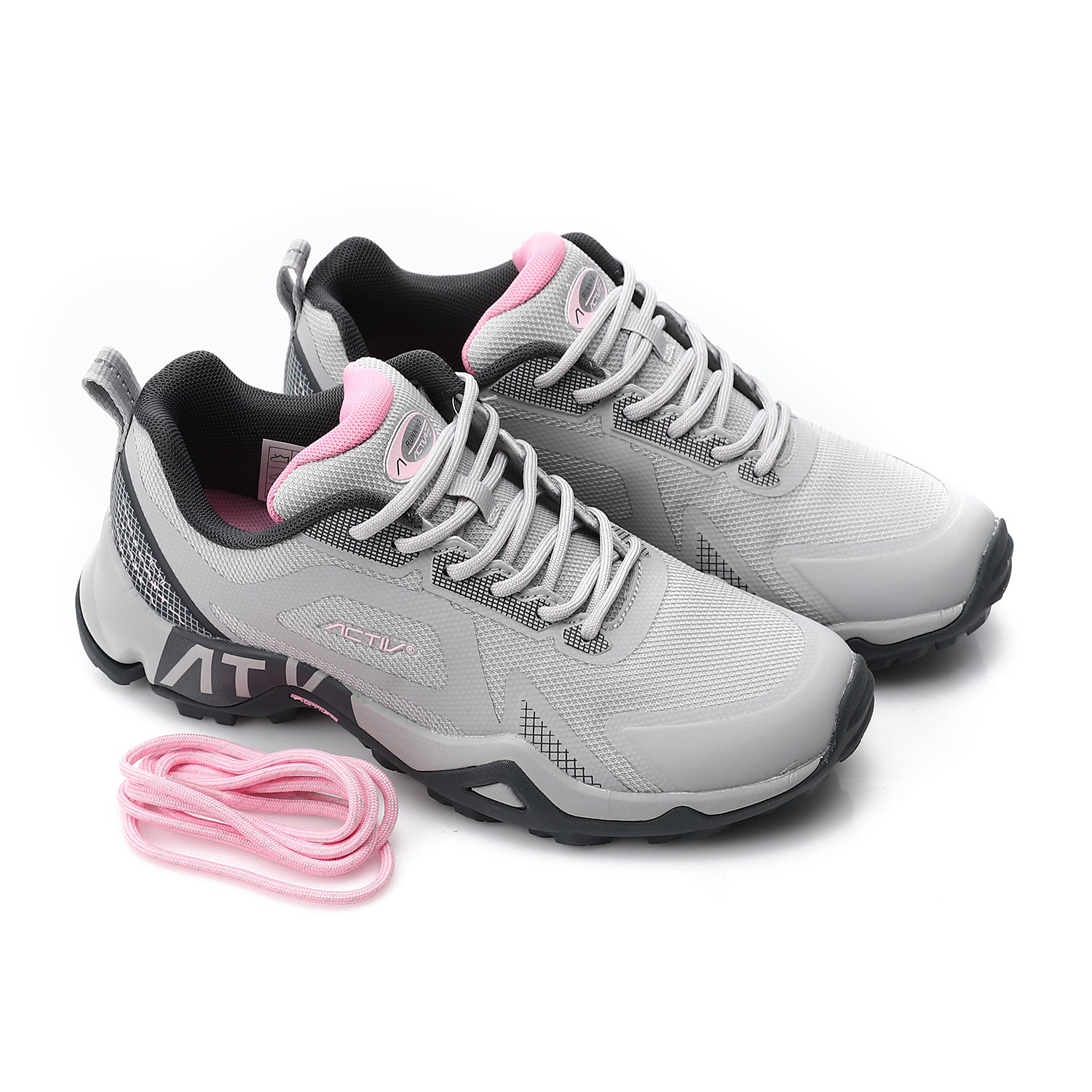 ACTIV WOMEN'S TREKKING SHOES - GRY*PINK