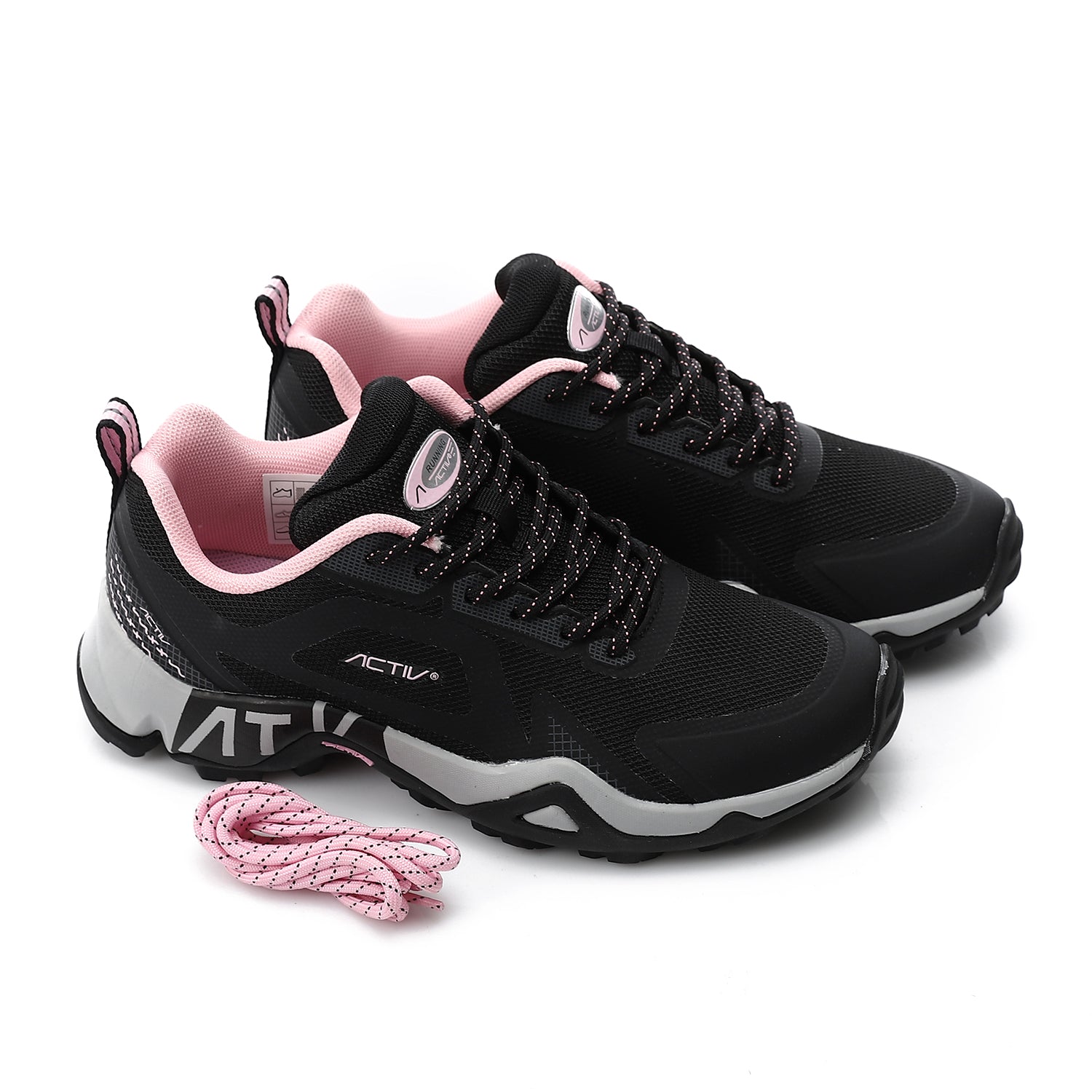 ACTIV WOMEN'S TREKKING SHOES - BLK*PINK