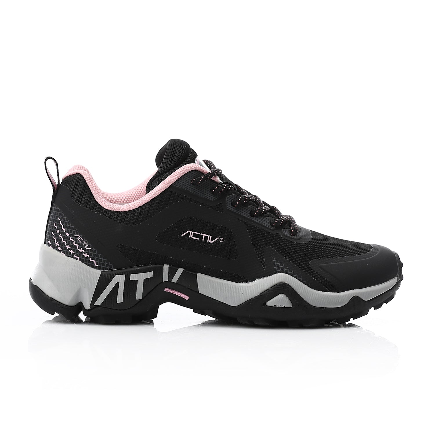 ACTIV WOMEN'S TREKKING SHOES - BLK*PINK