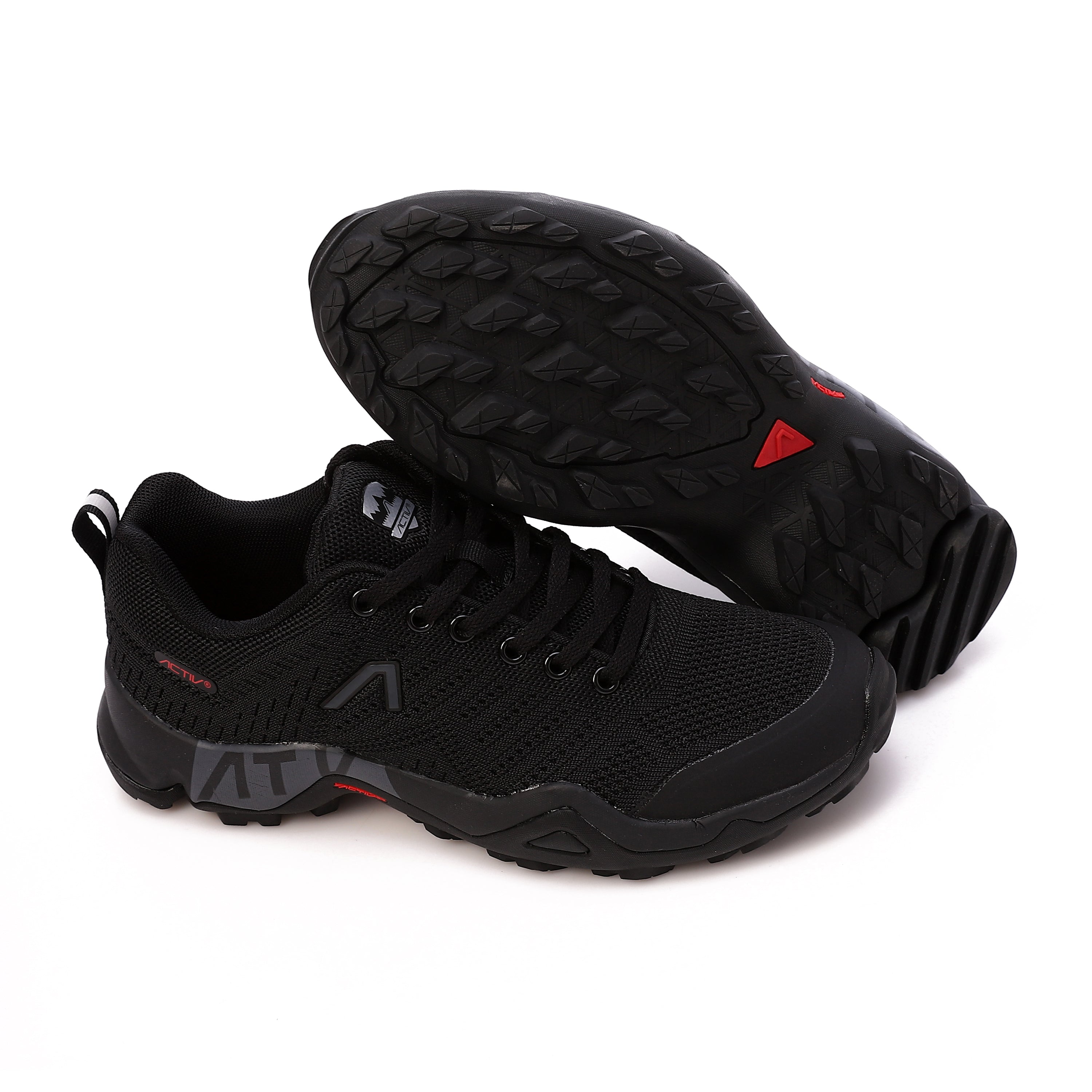 ACTIV WOMEN'S TREKKING SHOES - BLACK