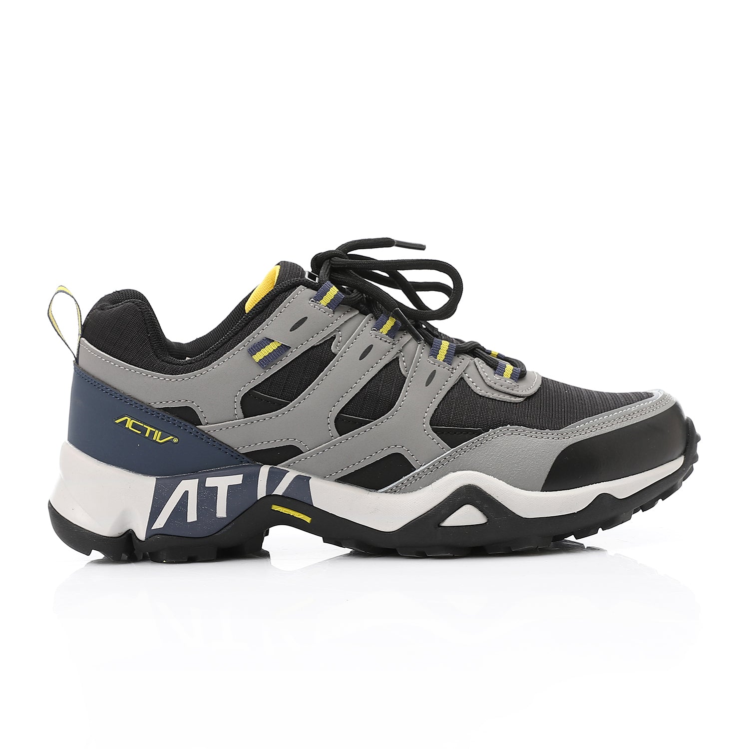 ACTIV MEN'S TREKKING SHOES - رمادى*اسود