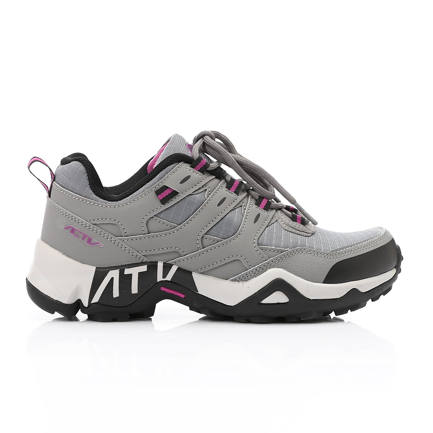 ACTIV WOMEN'S TREKKING SHOES - رمادى*اسود