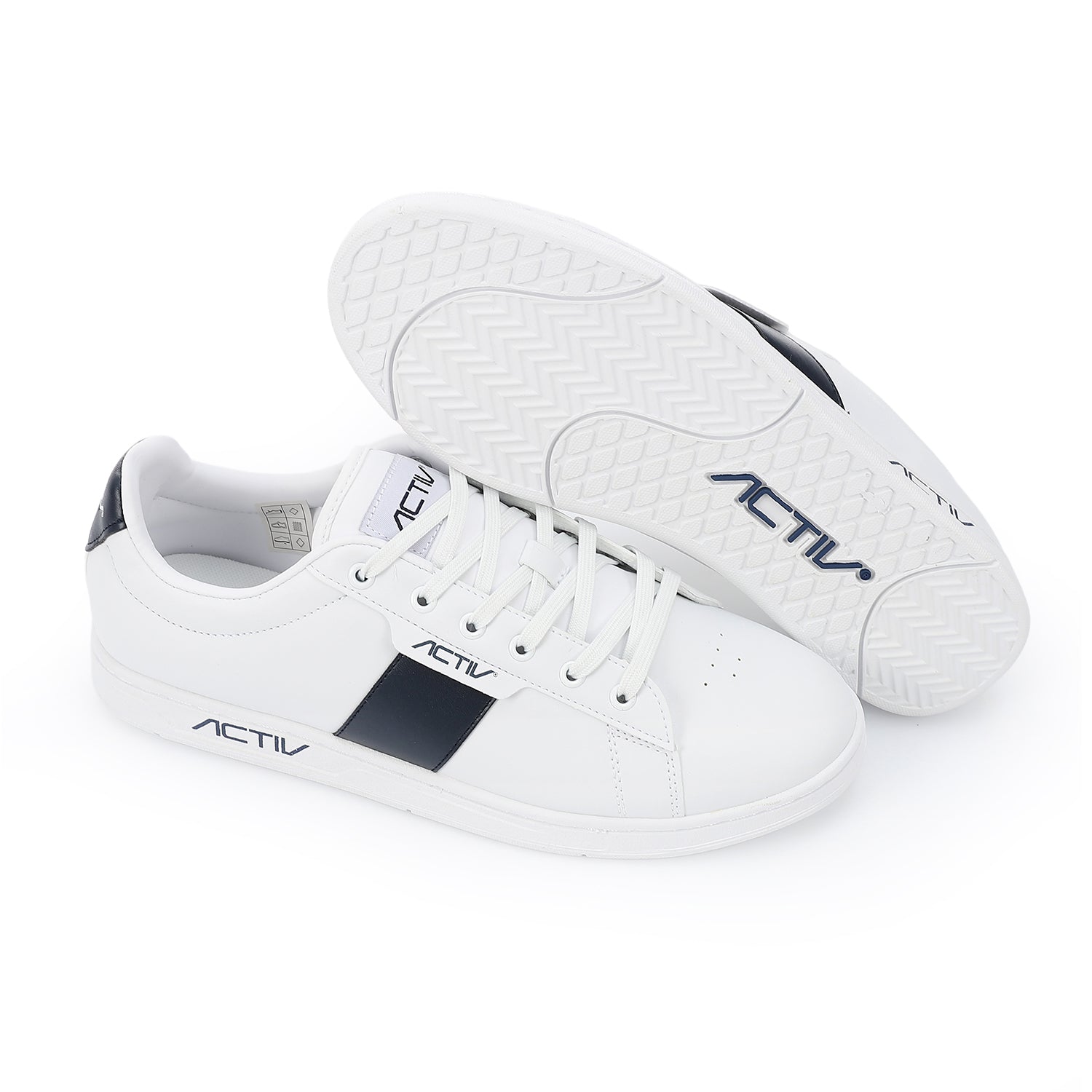ACTIV MEN'S SHOES - WHT & NAVY