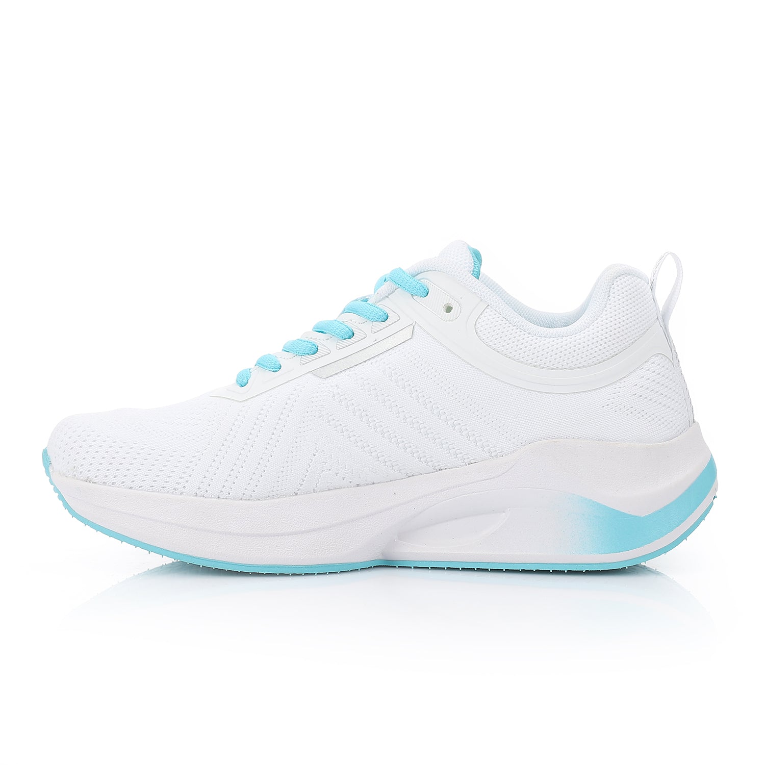 ACTIV MEN'S SHOES - WHT & CYAN