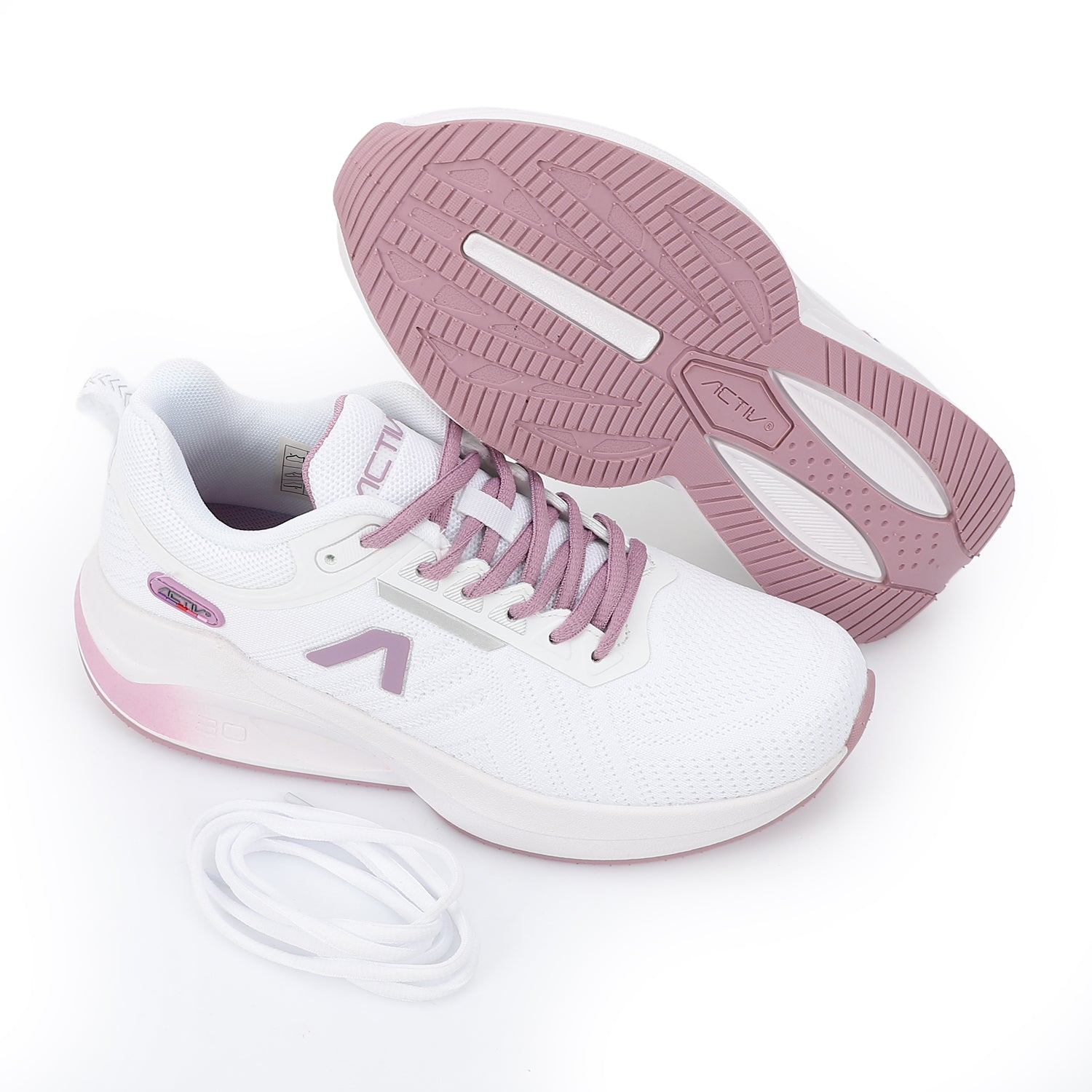 ACTIV MEN'S SHOES - WHT & PURP
