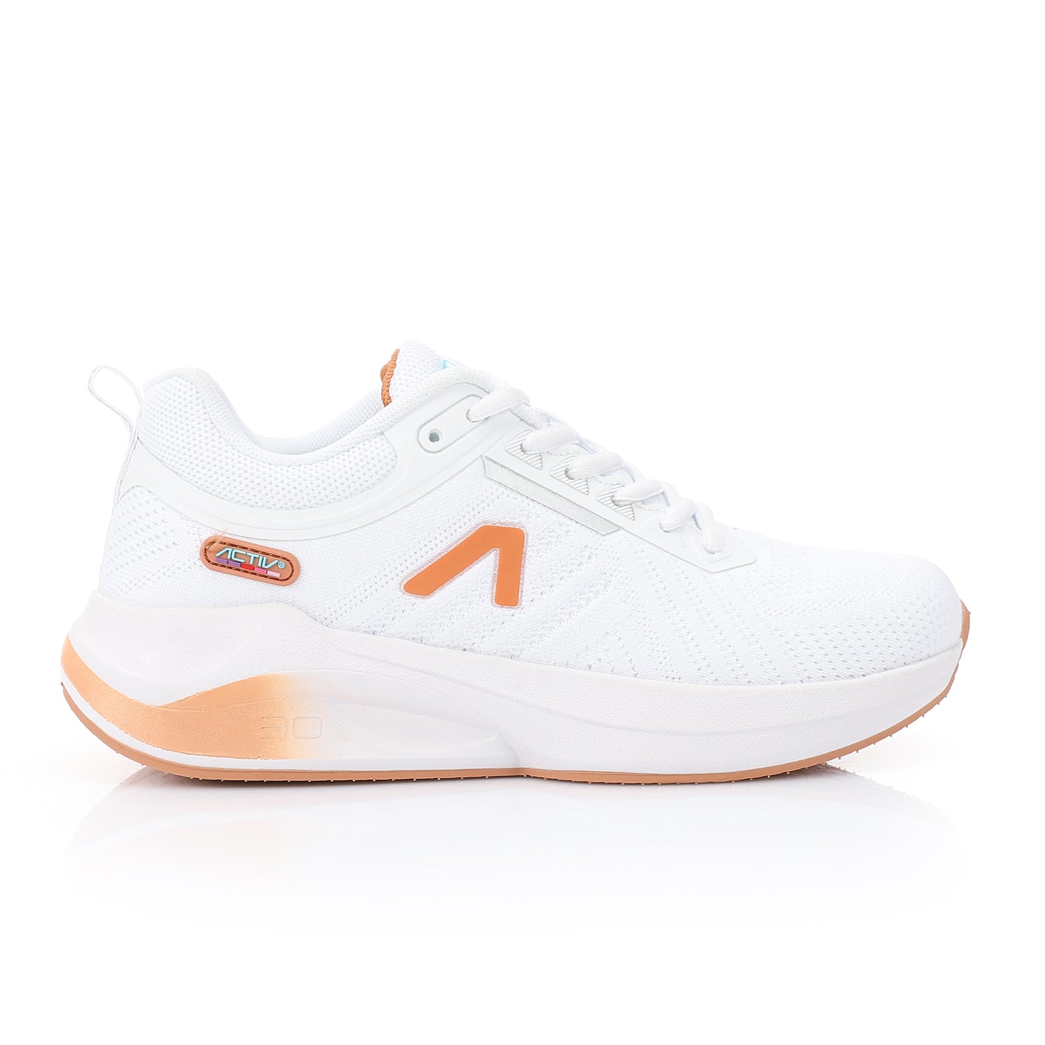 ACTIV MEN'S SHOES - WHT & ORNG