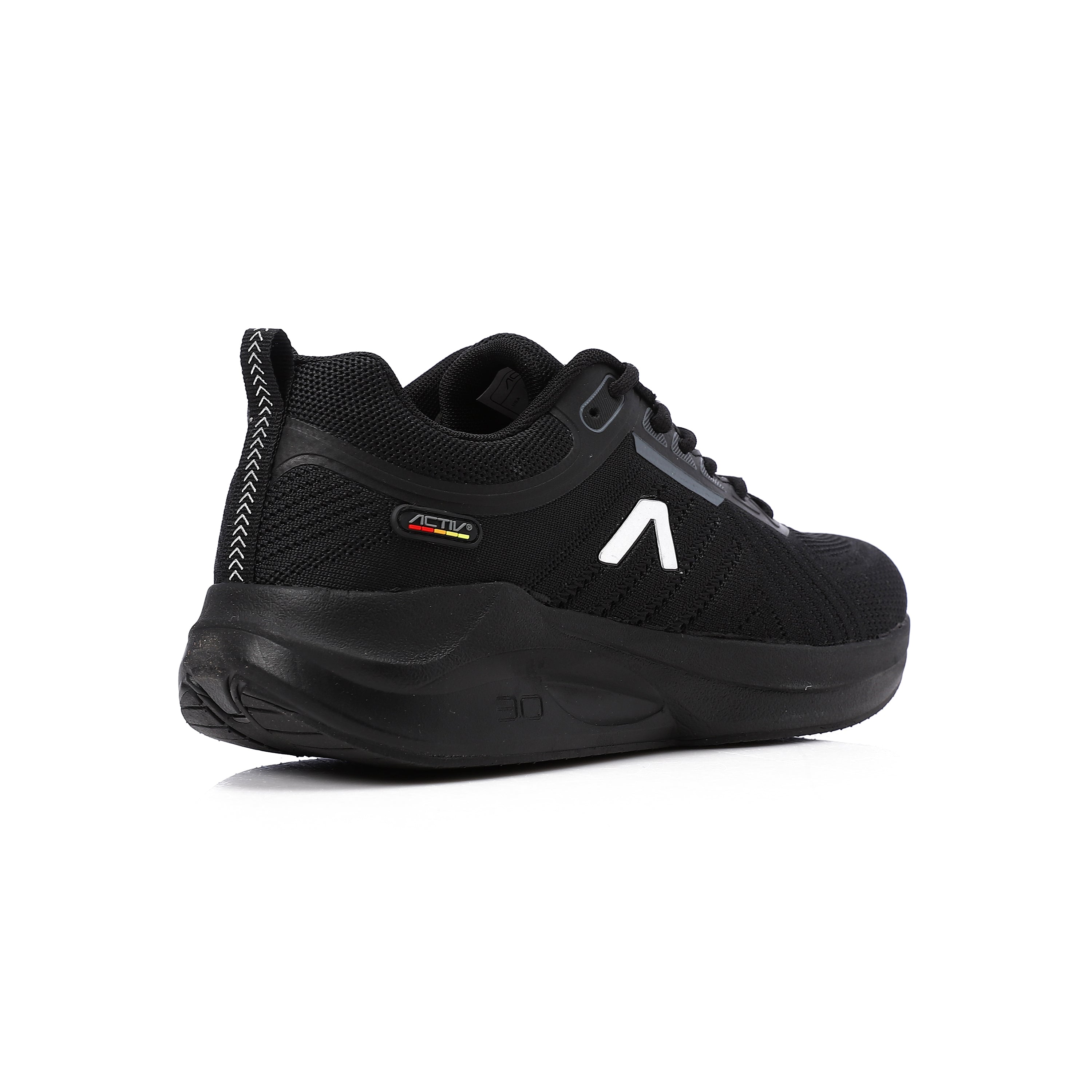 ACTIV MEN'S SHOES - BLK &amp; SILV 