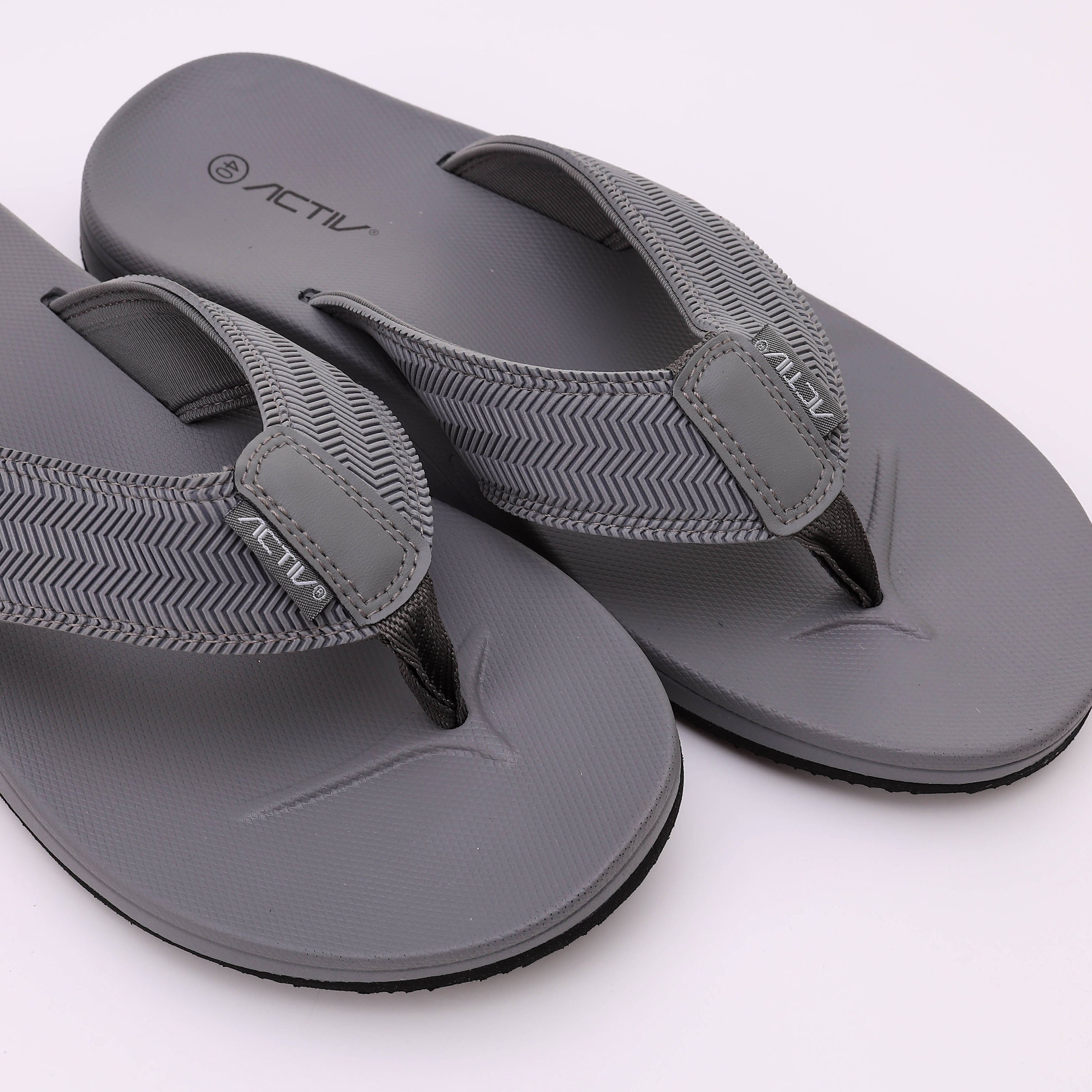 ACTIV MEN'S FLIP FLOP - رمادى غامق