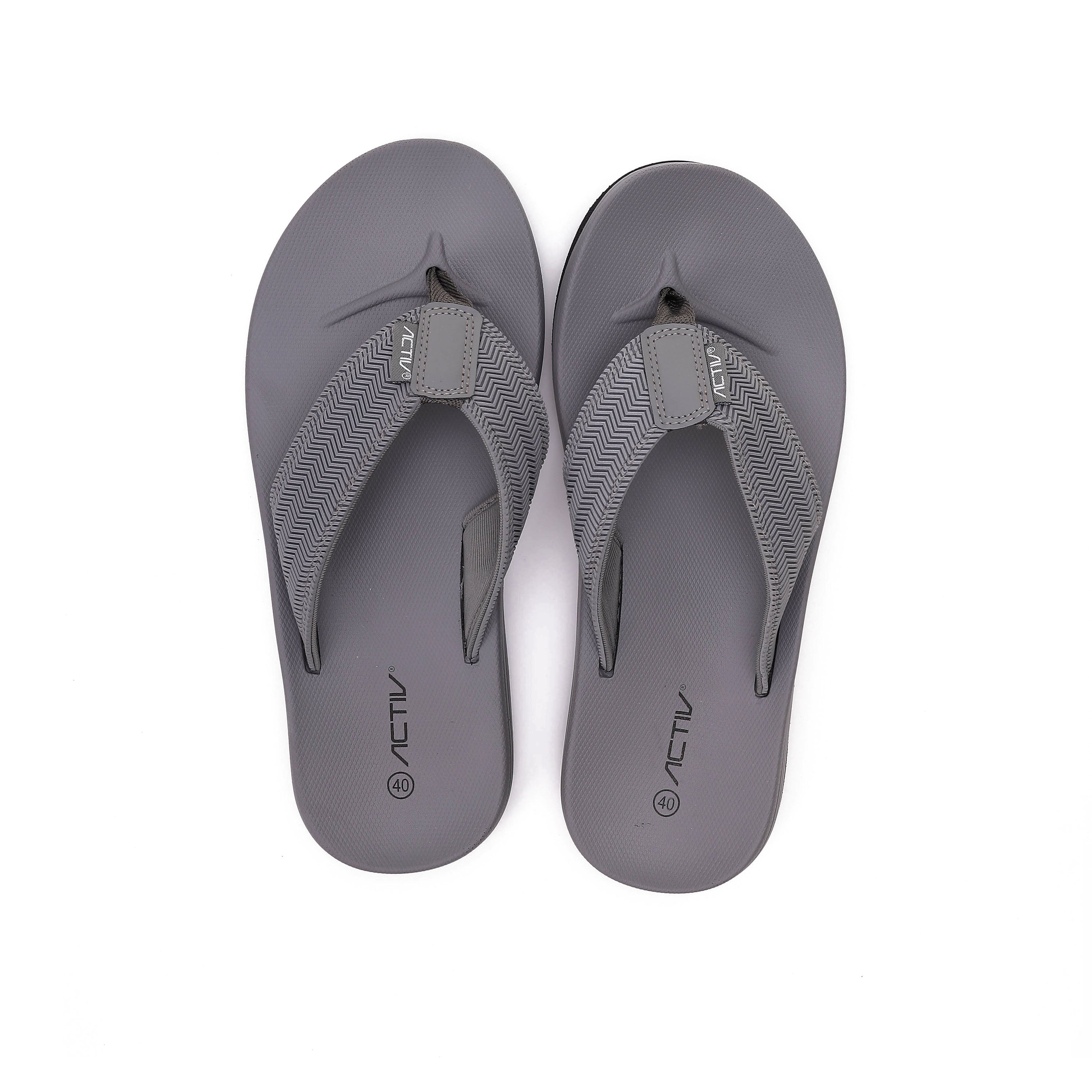 ACTIV MEN'S FLIP FLOP - رمادى غامق