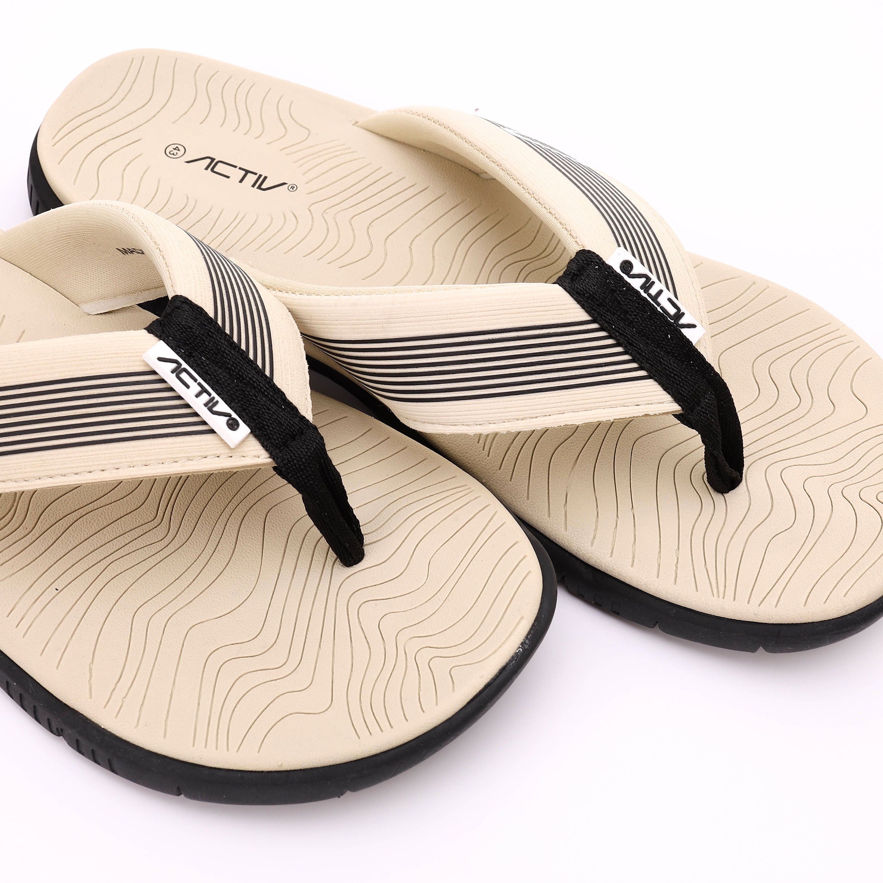ACTIV MEN'S FLIP FLOP - بيج