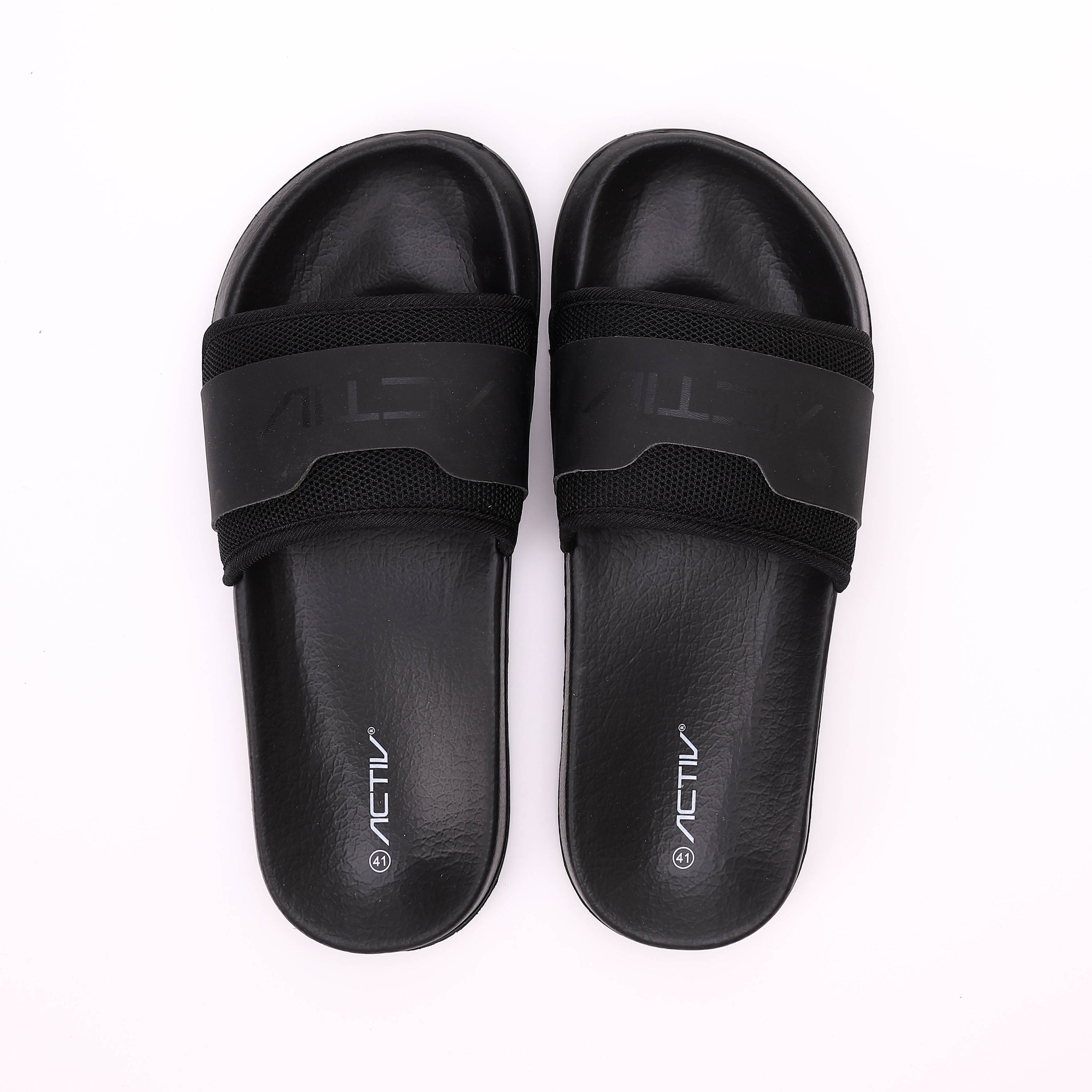 ACTIV MEN'S SLIPPER - اسود