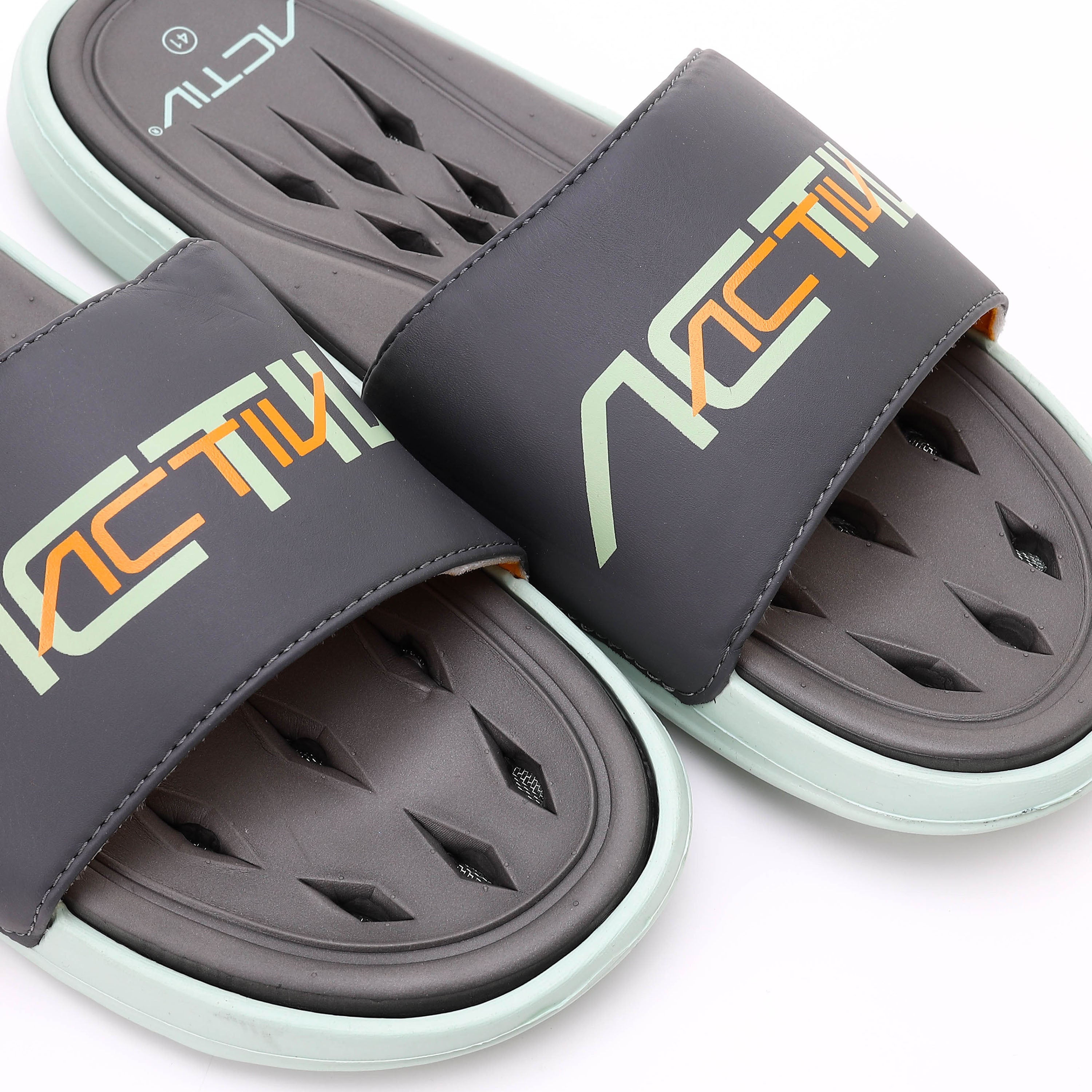 ACTIV MEN'S SLIPPER - رمادى