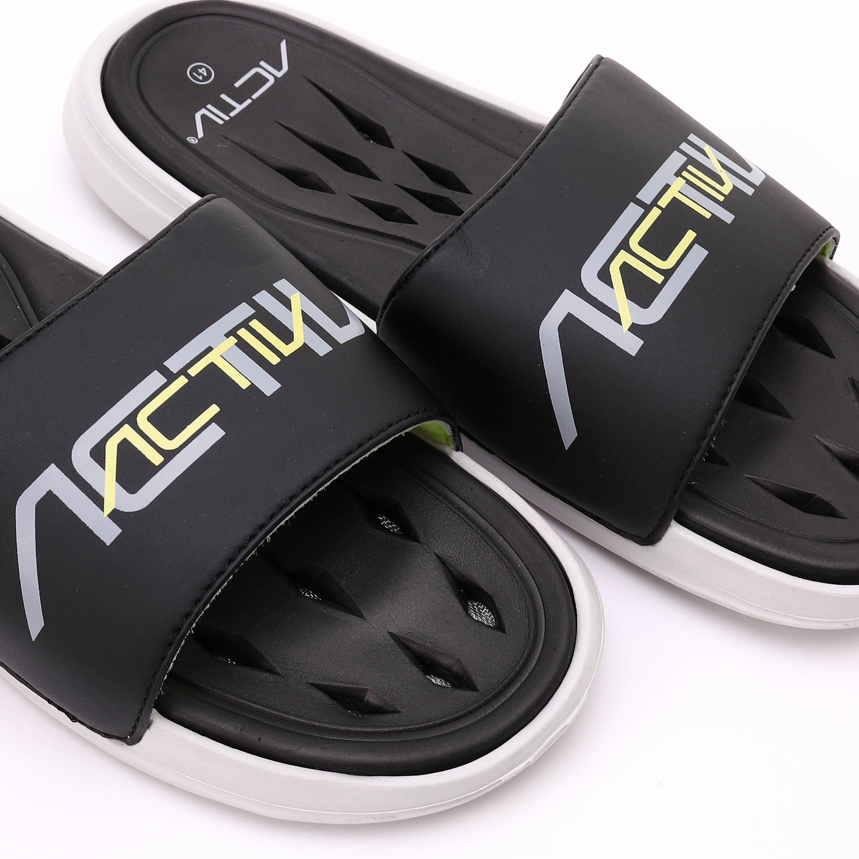 ACTIV MEN'S SLIPPER - اسود