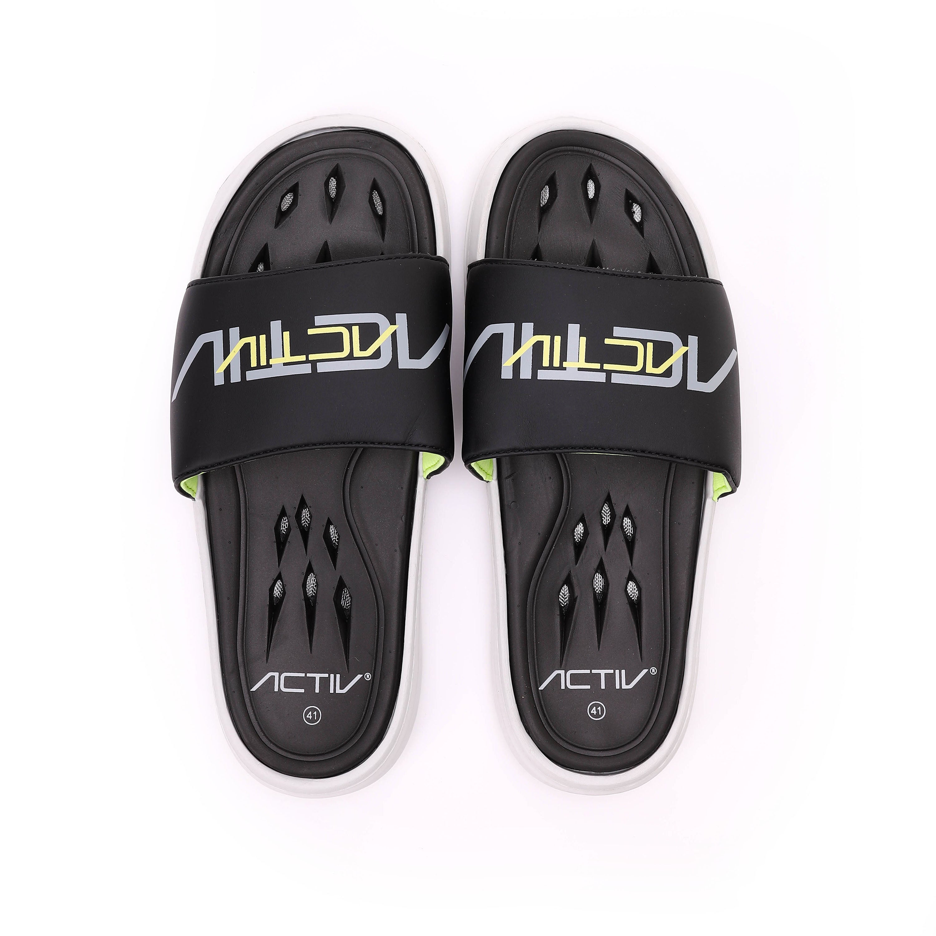 ACTIV MEN'S SLIPPER - اسود