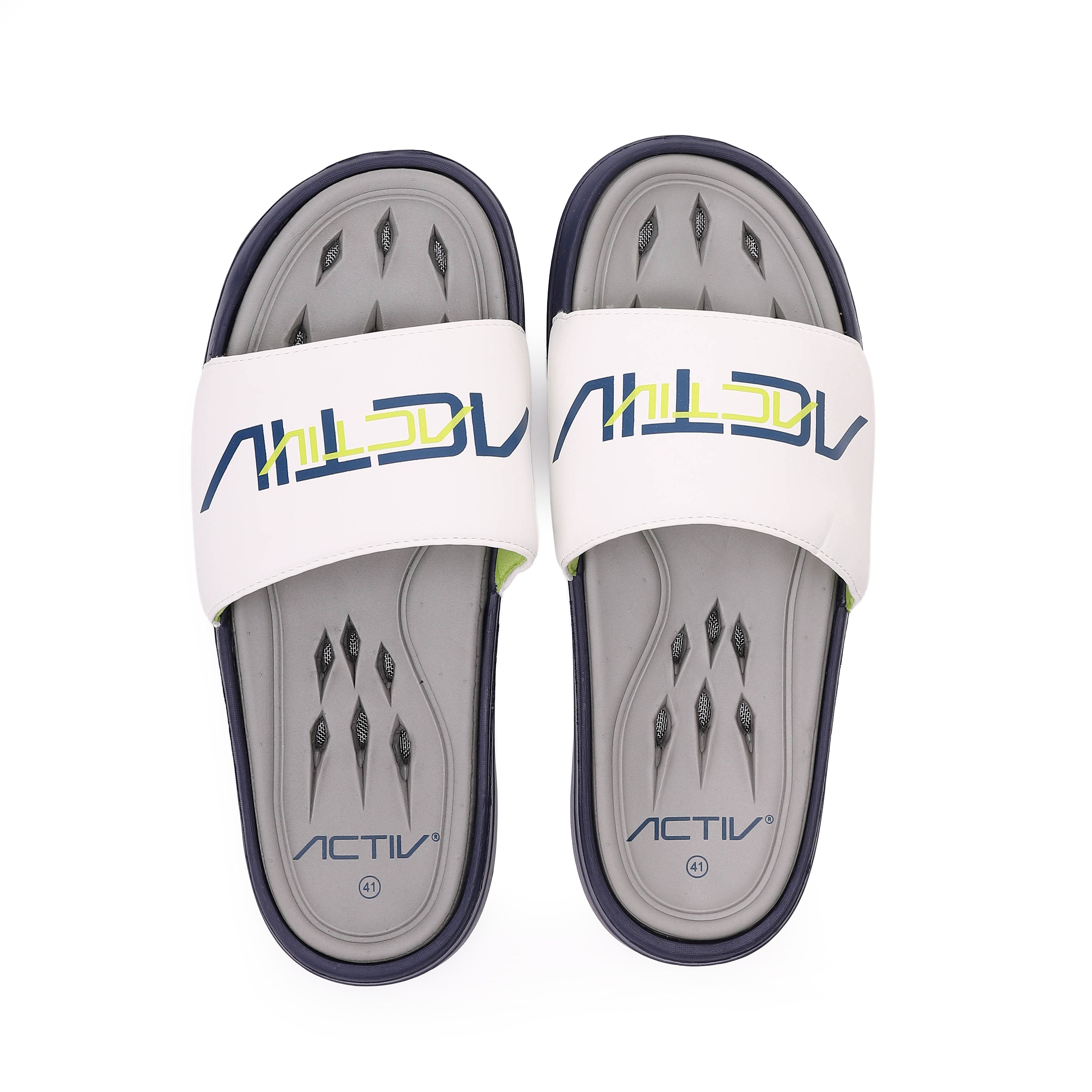 ACTIV MEN'S SLIPPER - ابيض