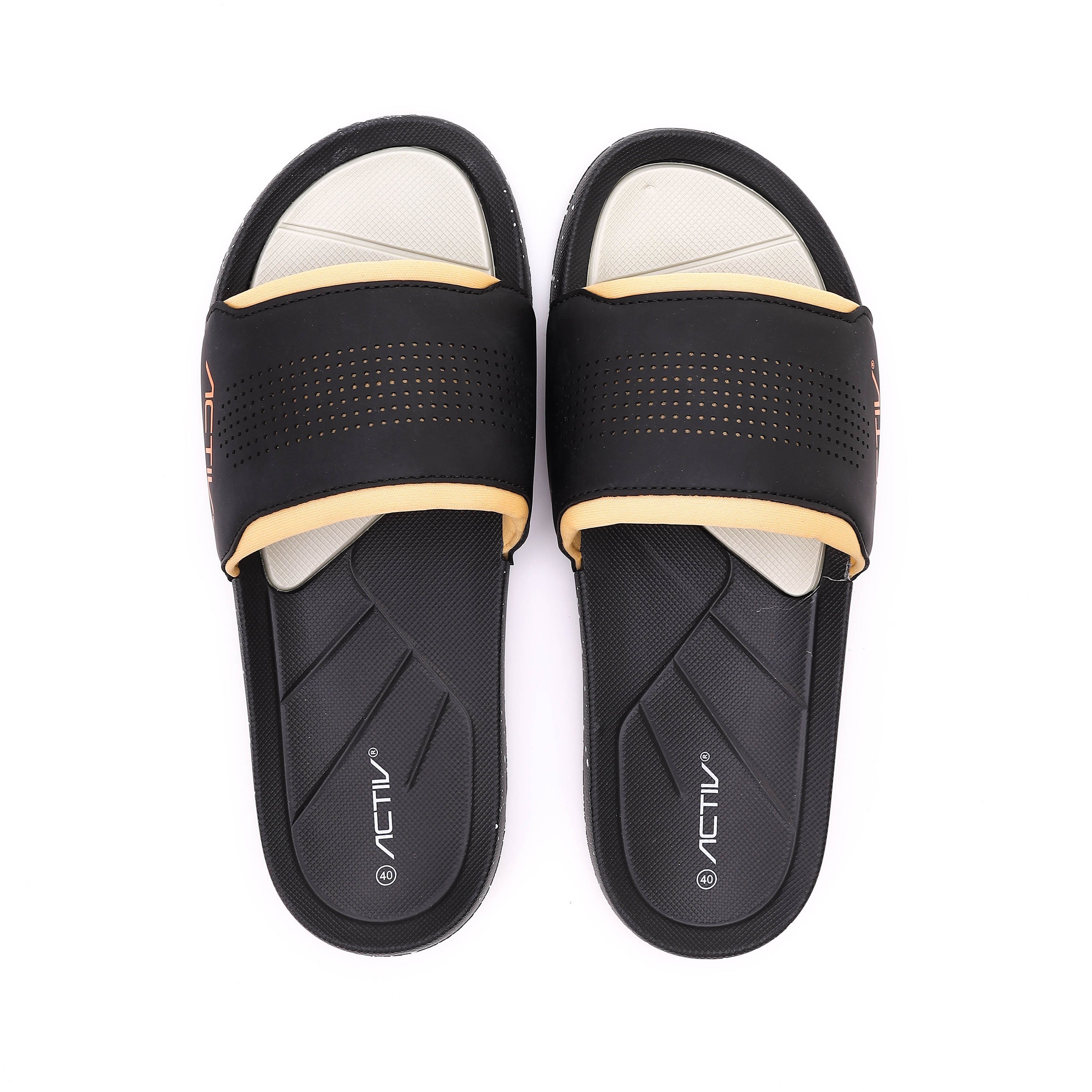 ACTIV MEN'S SLIPPER - اسود