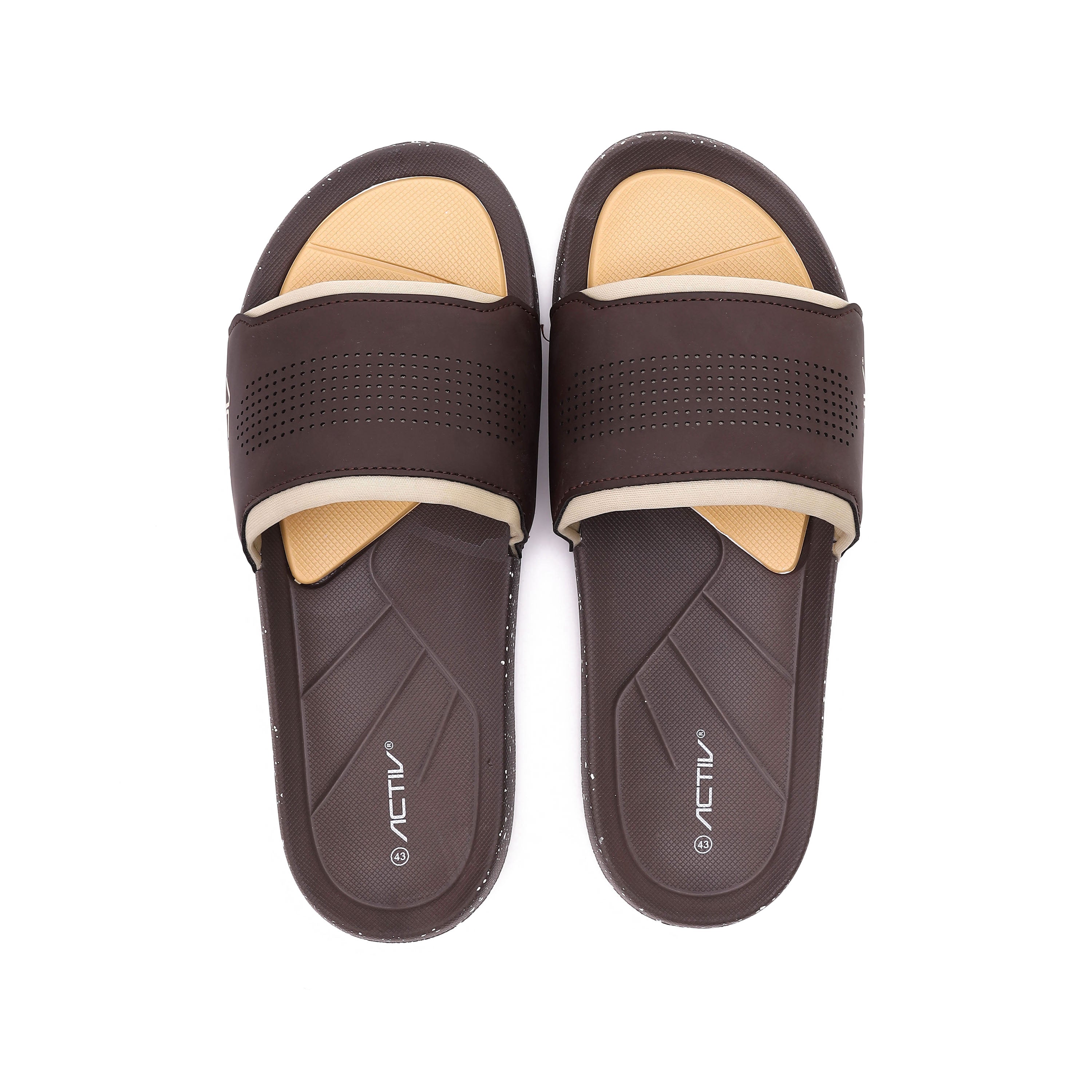 ACTIV MEN'S SLIPPER - بني