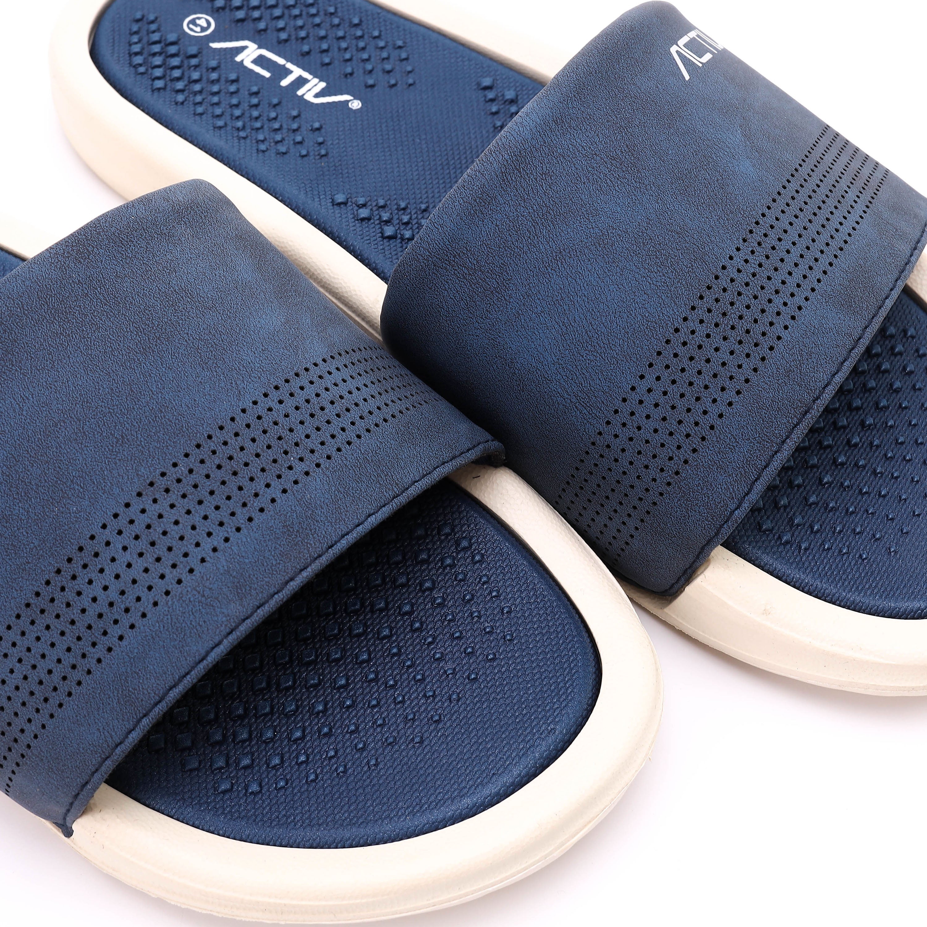 ACTIV MEN'S SLIPPER - كحلي*ابيض