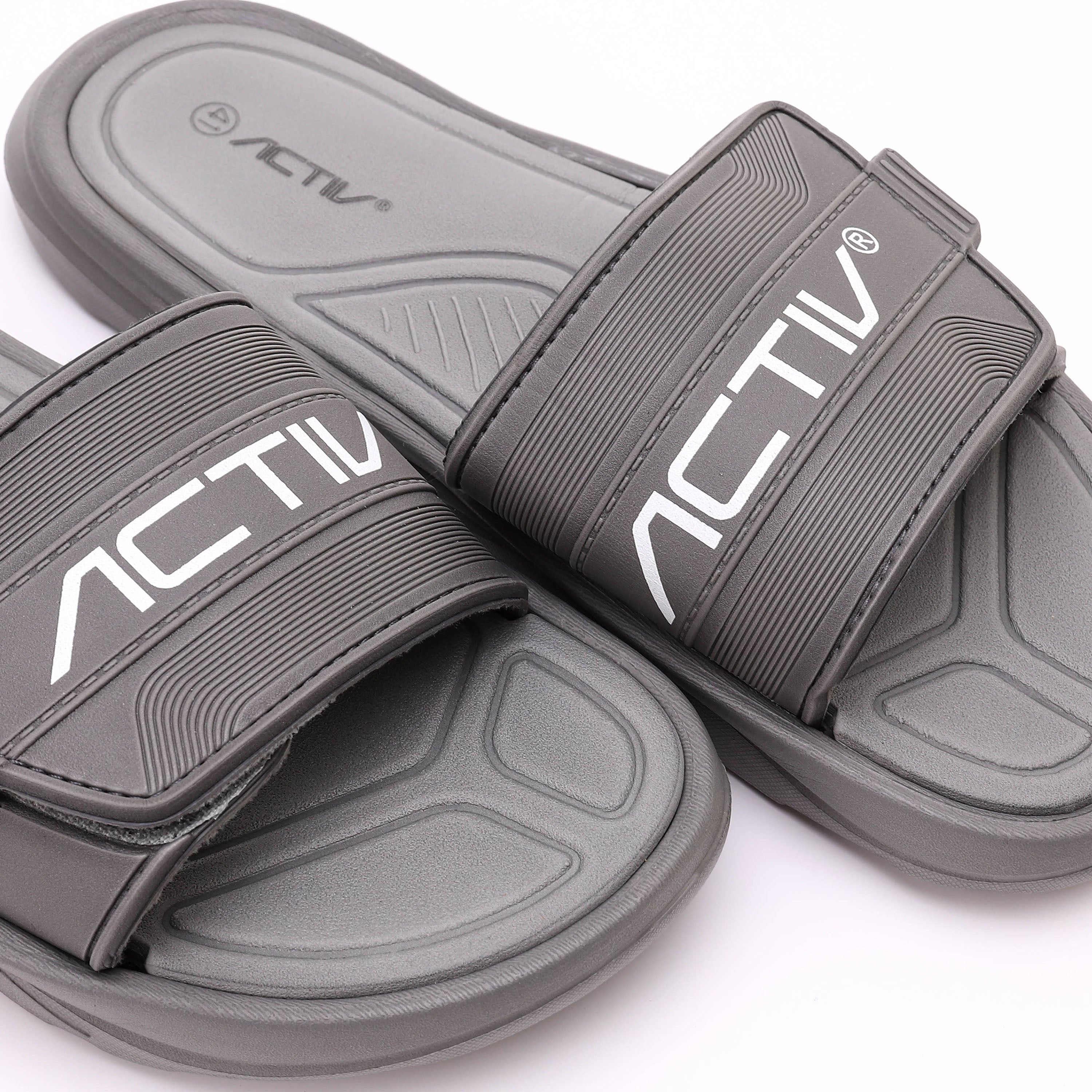 ACTIV MEN'S SLIPPER - رمادى