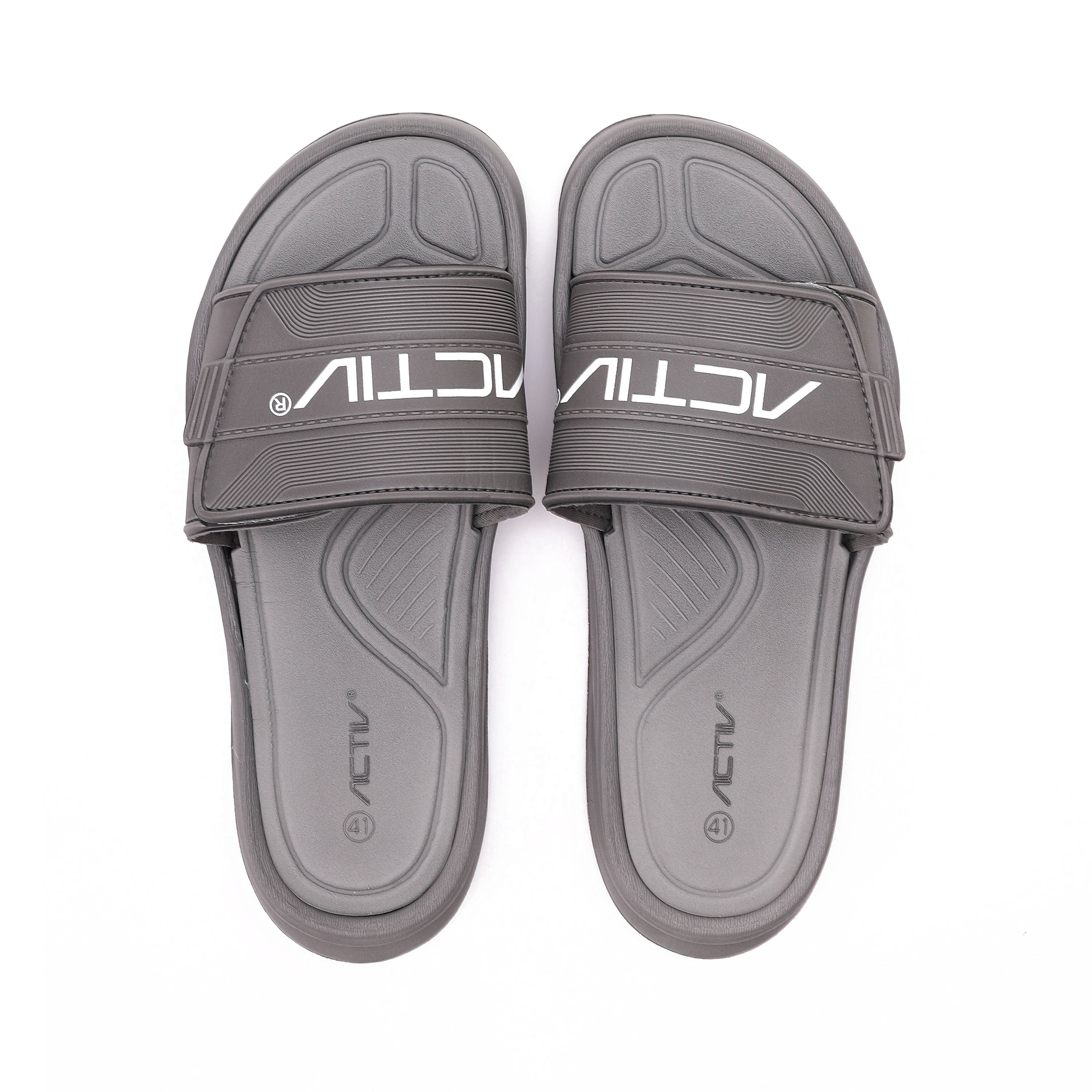 ACTIV MEN'S SLIPPER - رمادى
