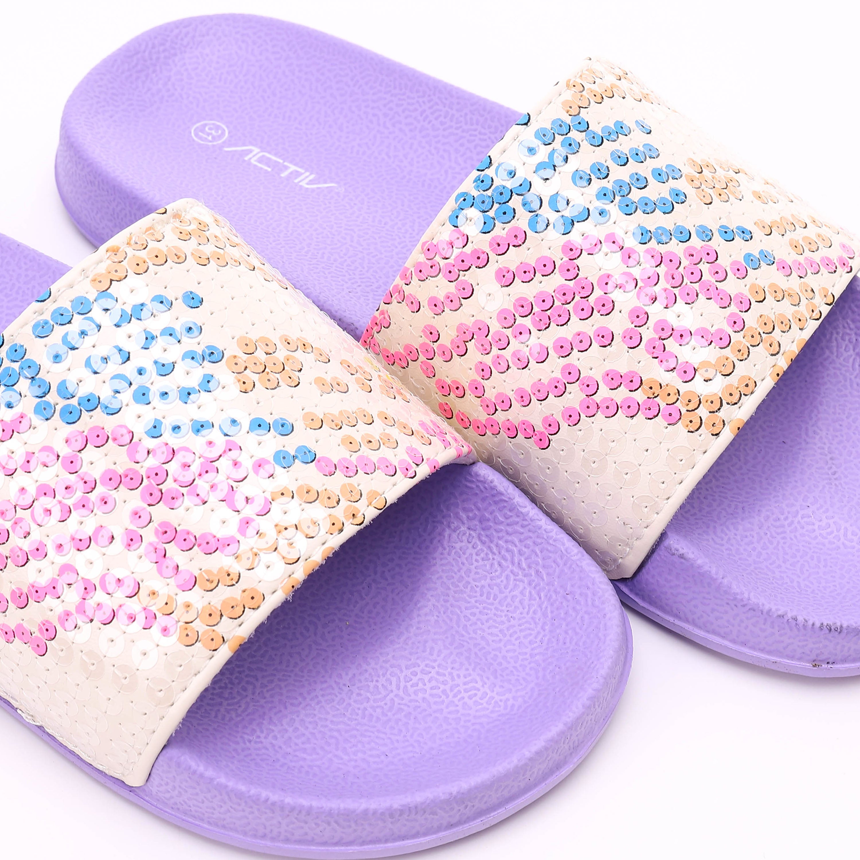 ACTIV KIDS SLIPPER - ابيض*بنفسجي