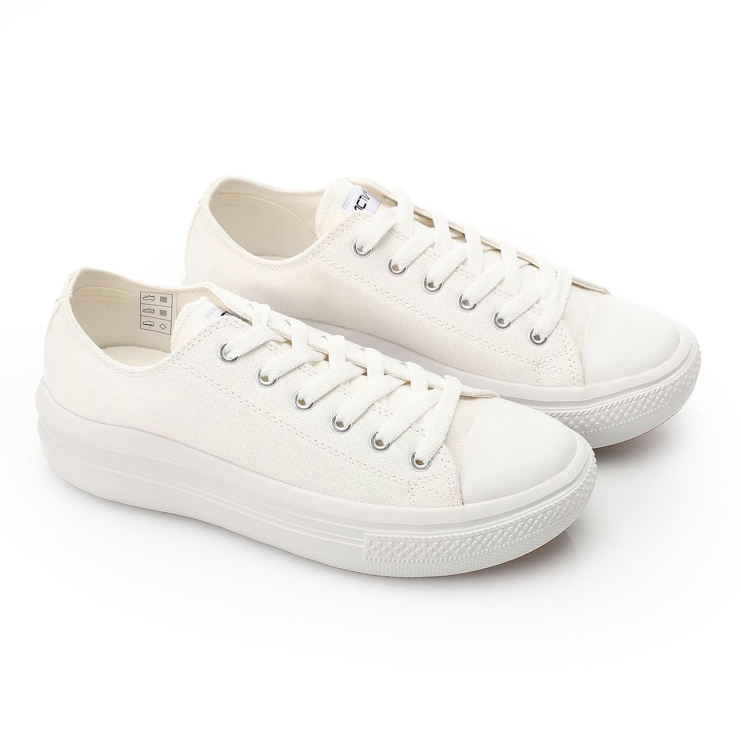 ACTIV WOMEN'S CANVAS SHOES - ابيض