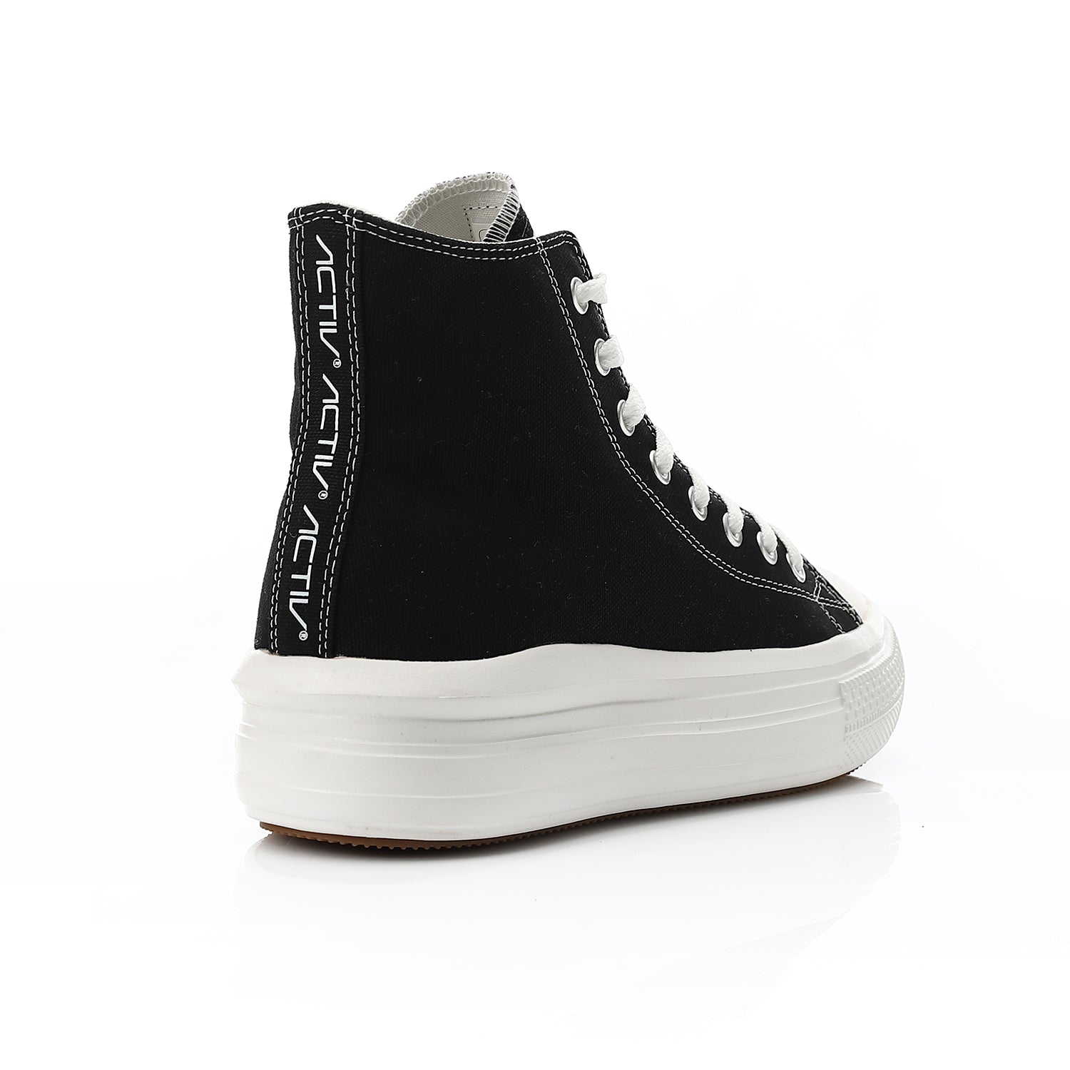 ACTIV WOMEN'S CANVAS HALF BOOT - BLACK