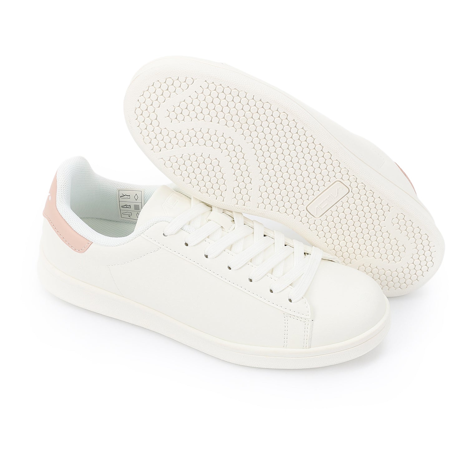 ACTIV WOMEN'S CANVAS SHOES - WHT*PINK
