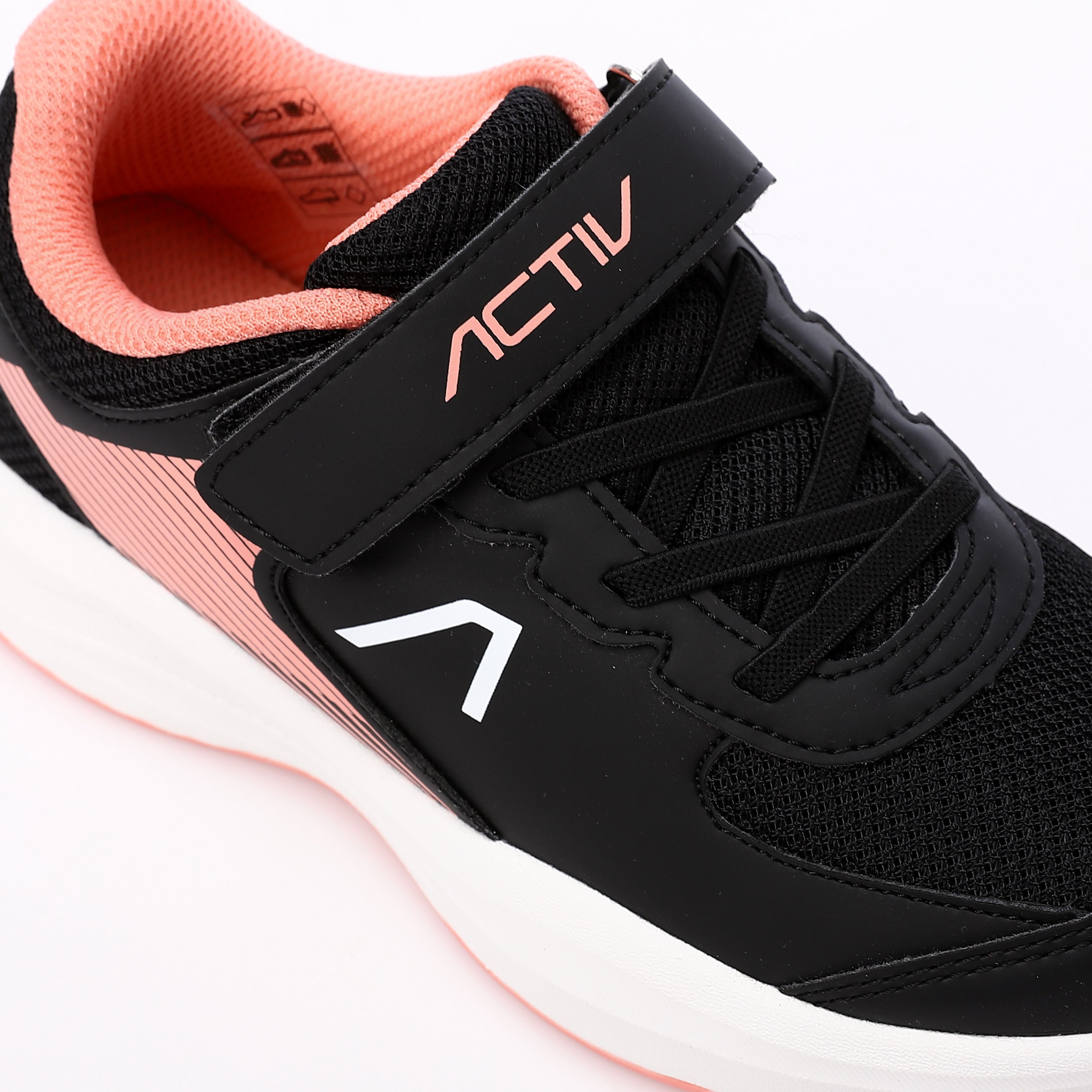 ACTIV KIDS FASHION VELCRO SHOE - اسود*بينك