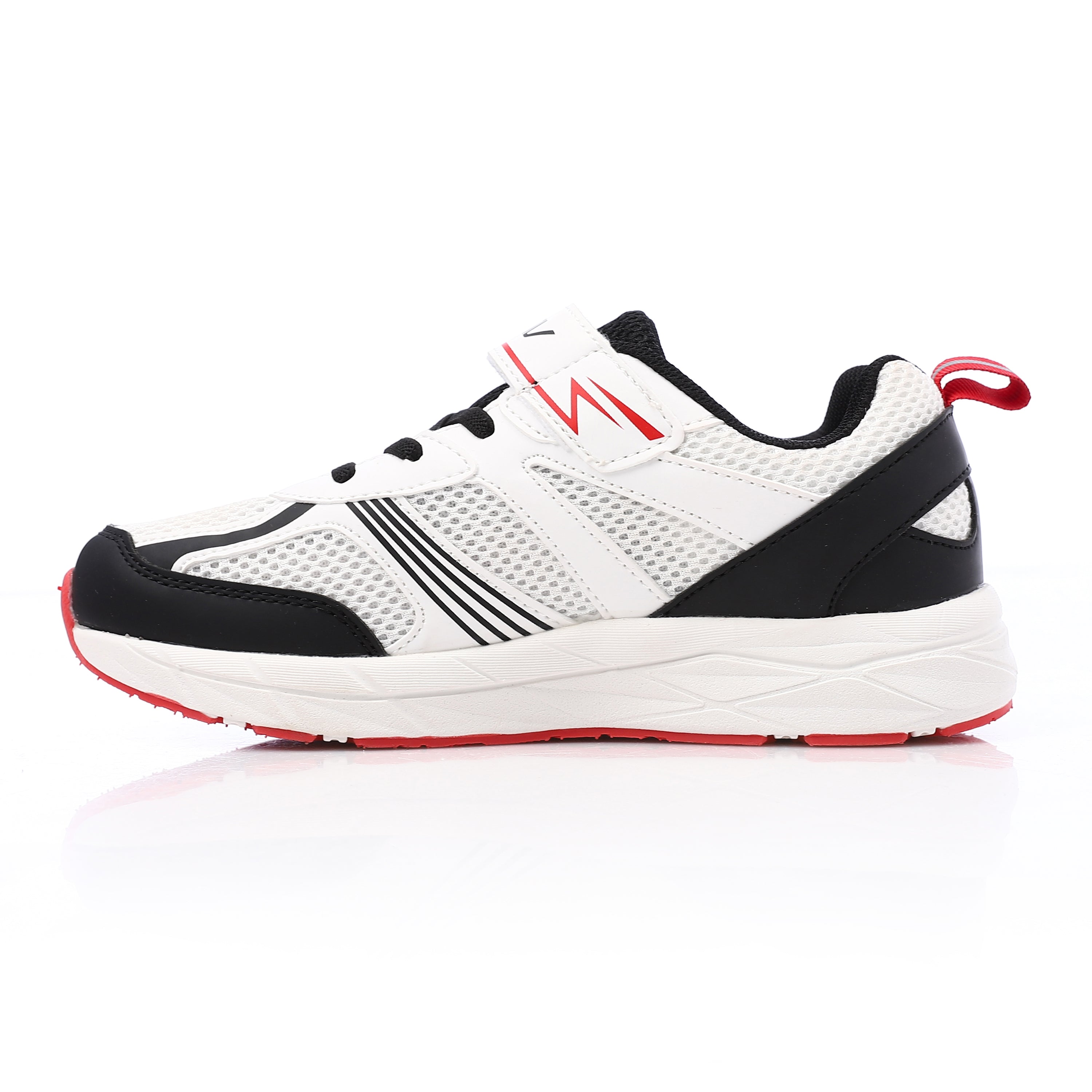 ACTIV KIDS FASHION VELCRO SHOE - ابيض اسود*احمر